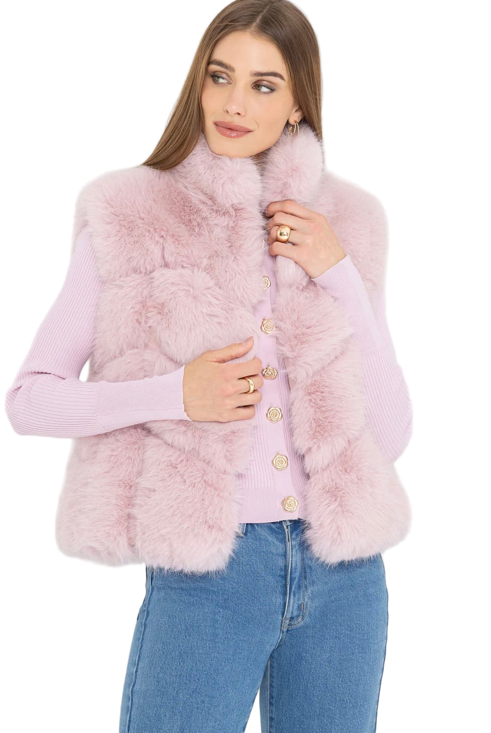 ROSARIO FAUX FUR VEST
sassanova