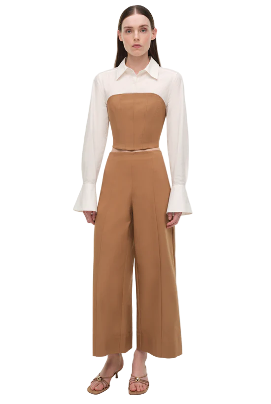 KALLIN CROPPED WIDE LEG PANT - Pants - SASSANOVA