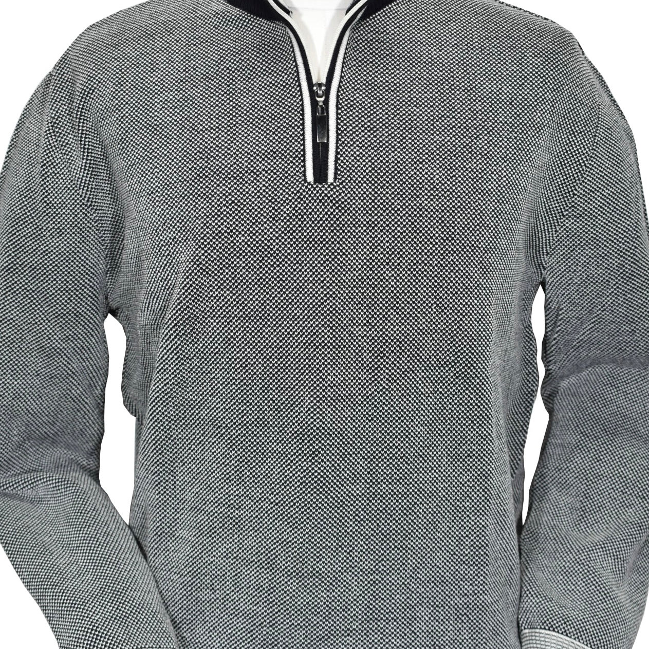 LS ZIP MOCK - Sweaters - Novaman
