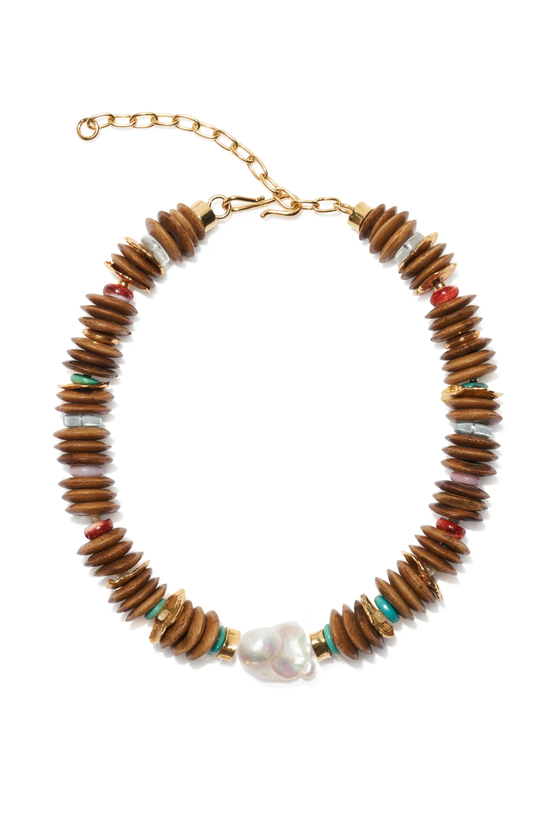 KAVOS COLLAR- BROWN - Necklaces - Sassanova