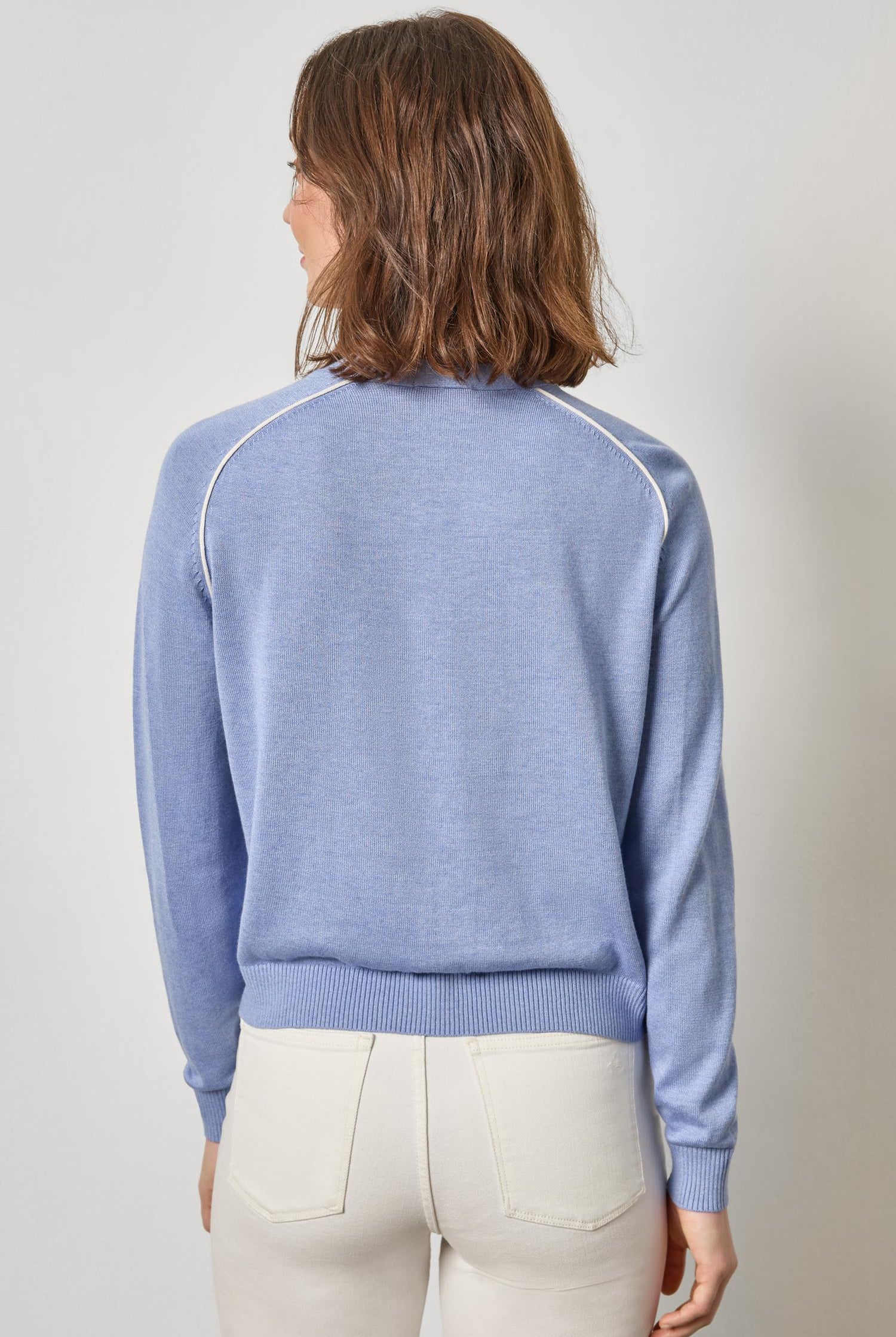 SADDLE SLEEVE V-NECK CARDIGAN - Sweaters - Sassanova