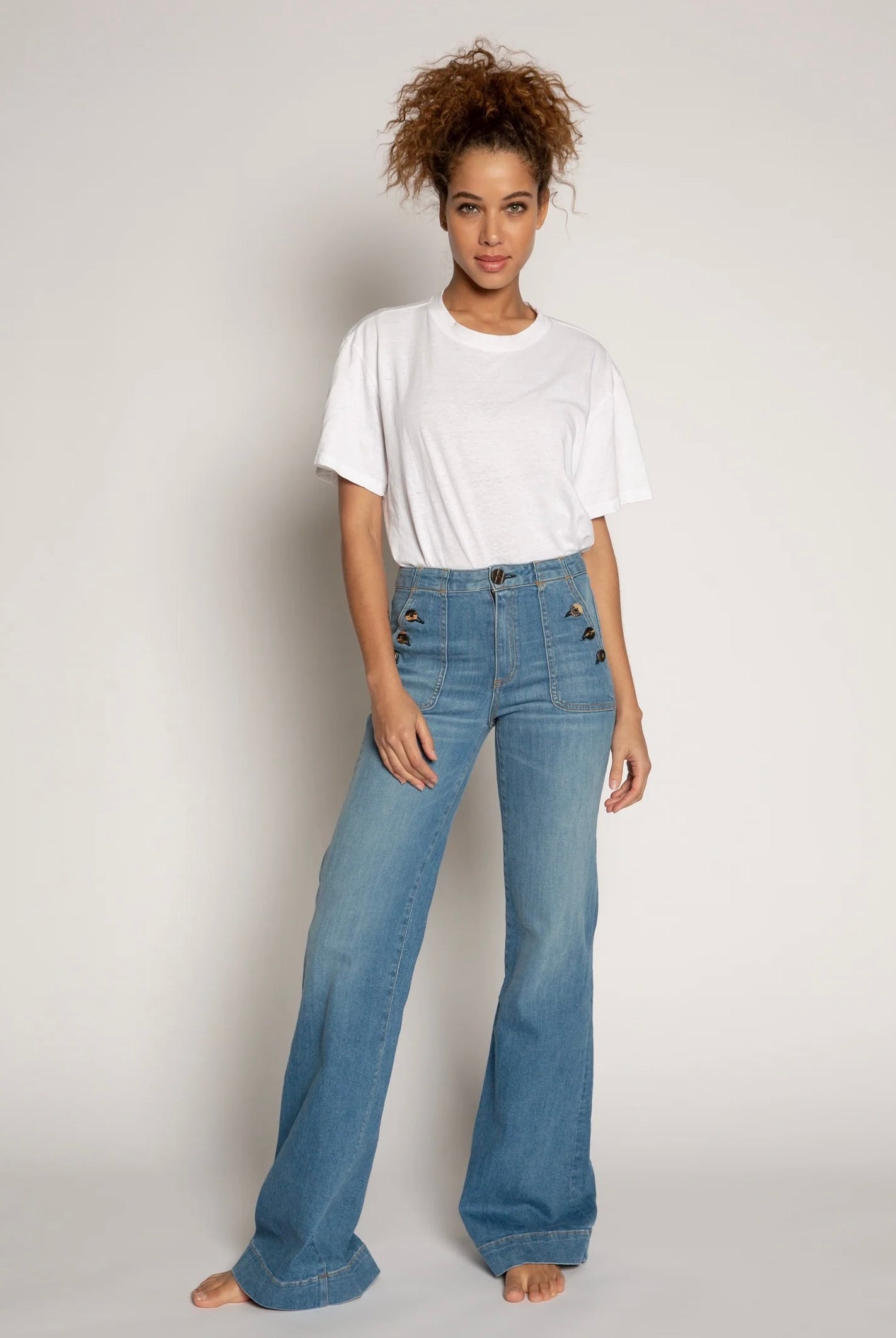 BRICK HOUSE WIDE LEG DYNOMITE - Jeans - Sassanova