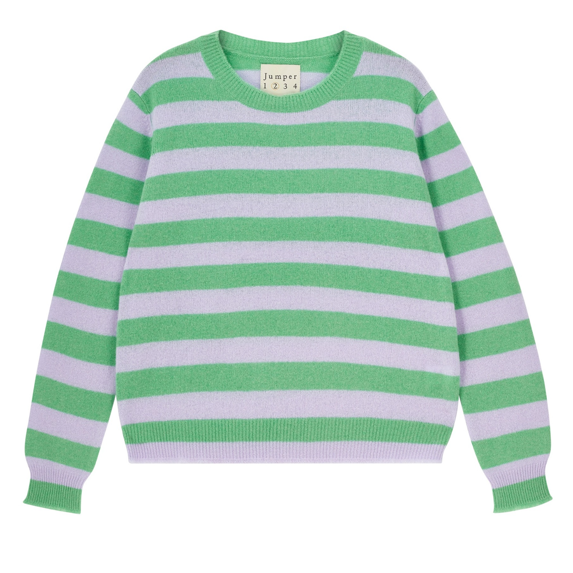 STRIPE DISTRESSED CREW - Sweaters - Sassanova