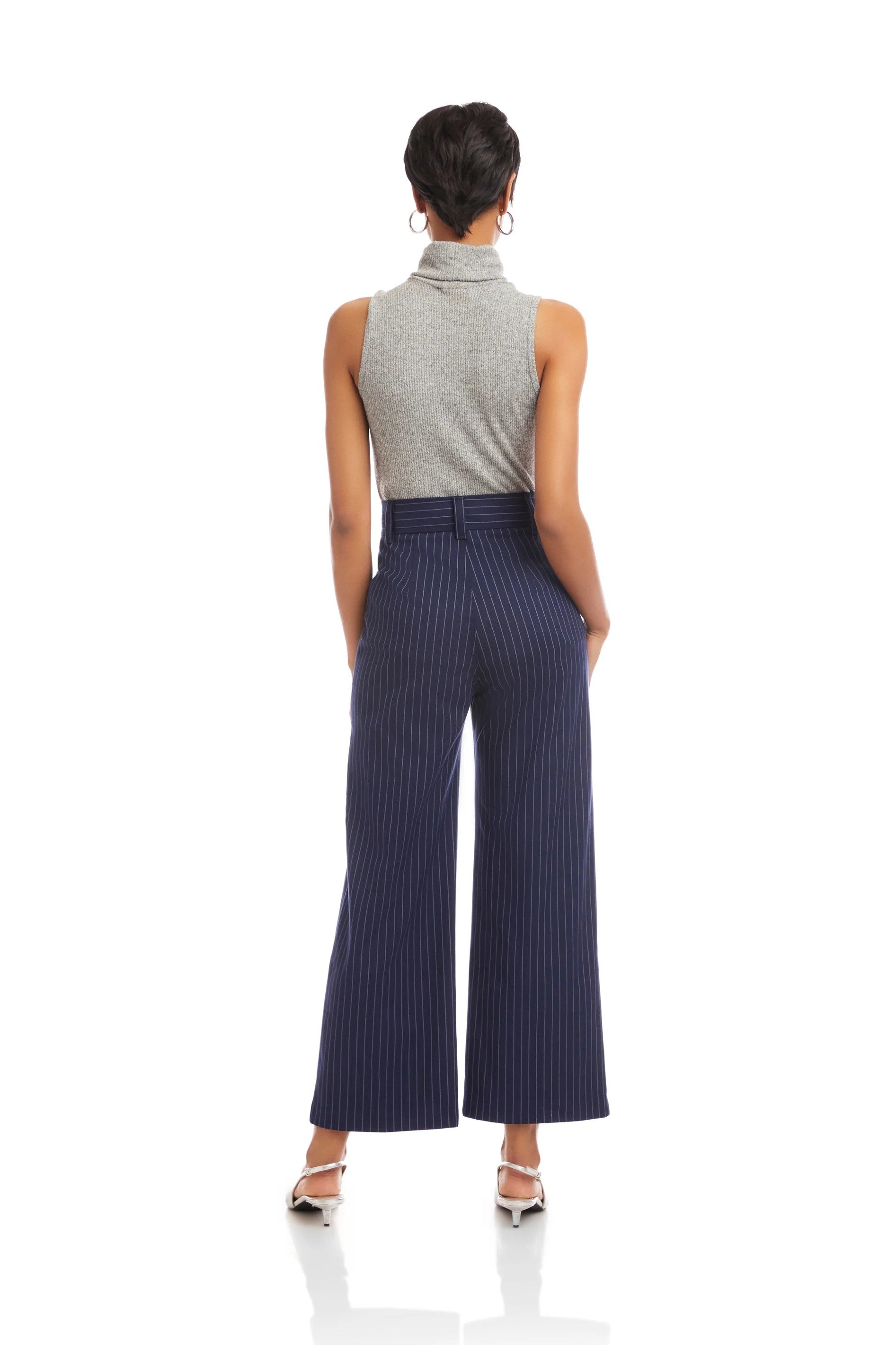 RYLEE CROPPED PANT in Stripe - Pants - Sassanova