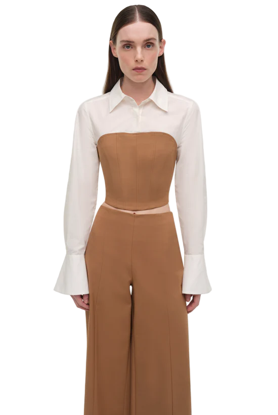 KALLIN CROPPED WIDE LEG PANT - Pants - SASSANOVA