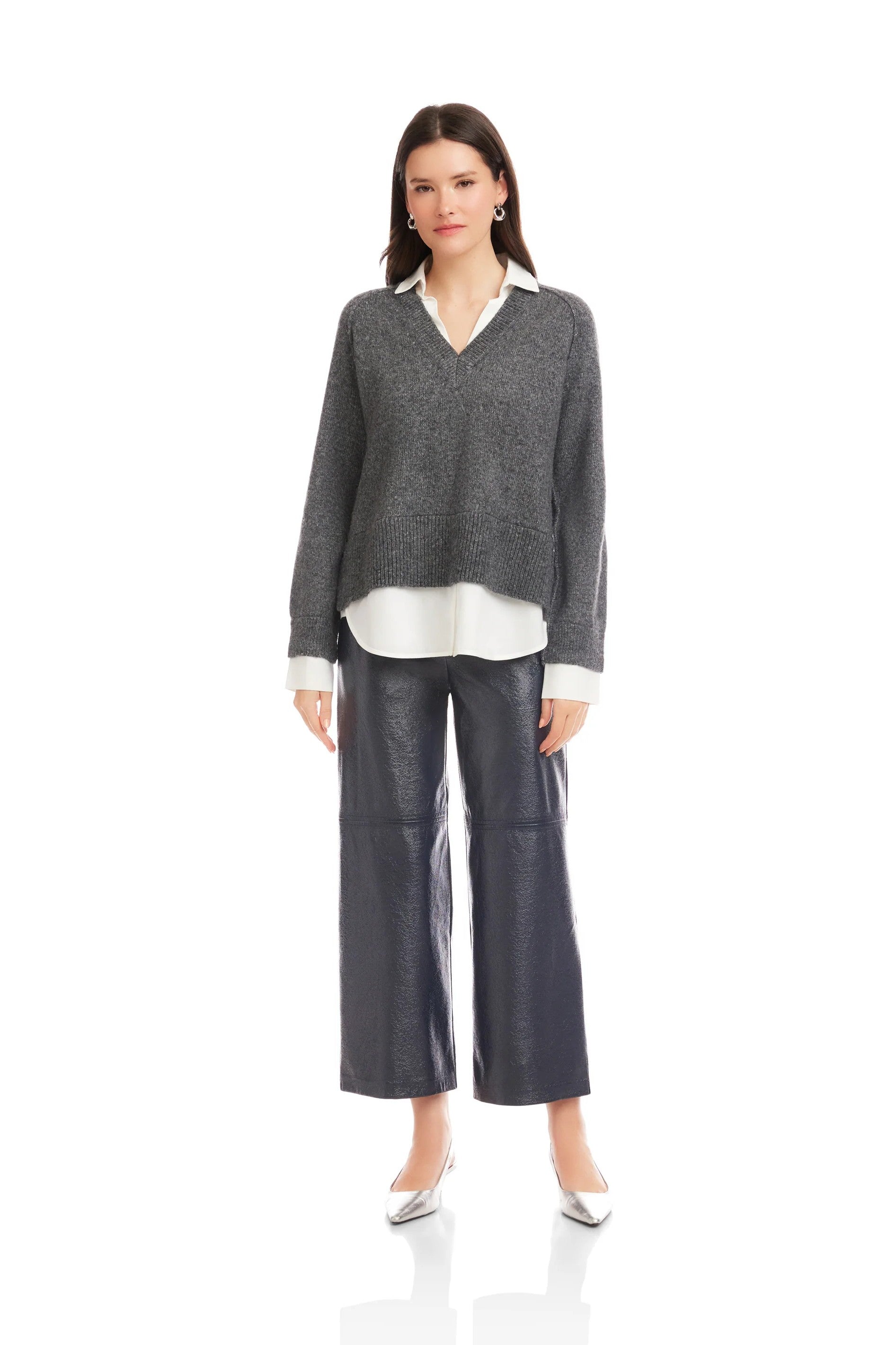 CARRIE MIXED MEDIA SWEATER - Sassanova