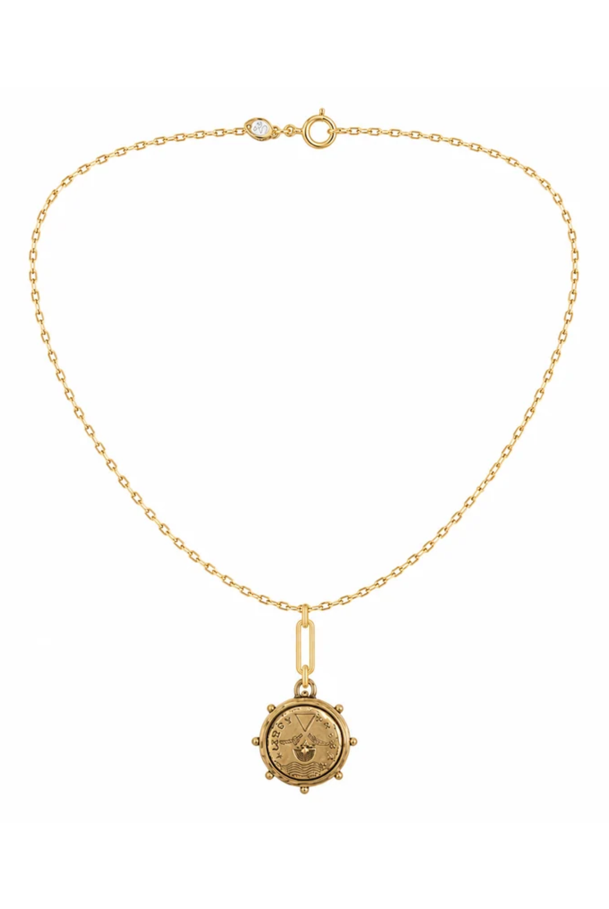 LISBOA CHARM NECKLACE- GOLD Sassanova