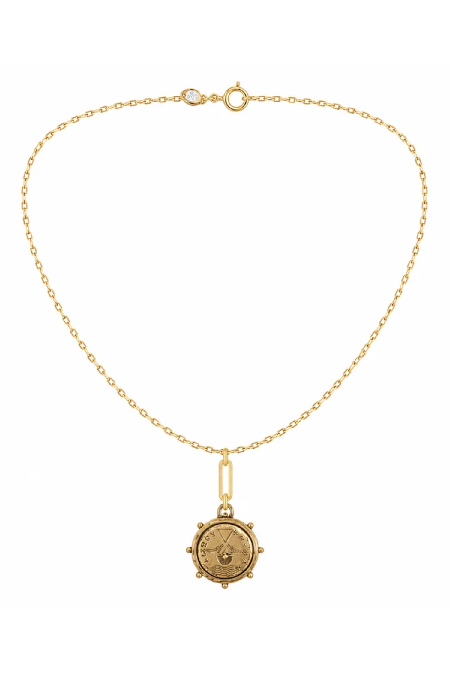 LISBOA CHARM NECKLACE- GOLD Sassanova