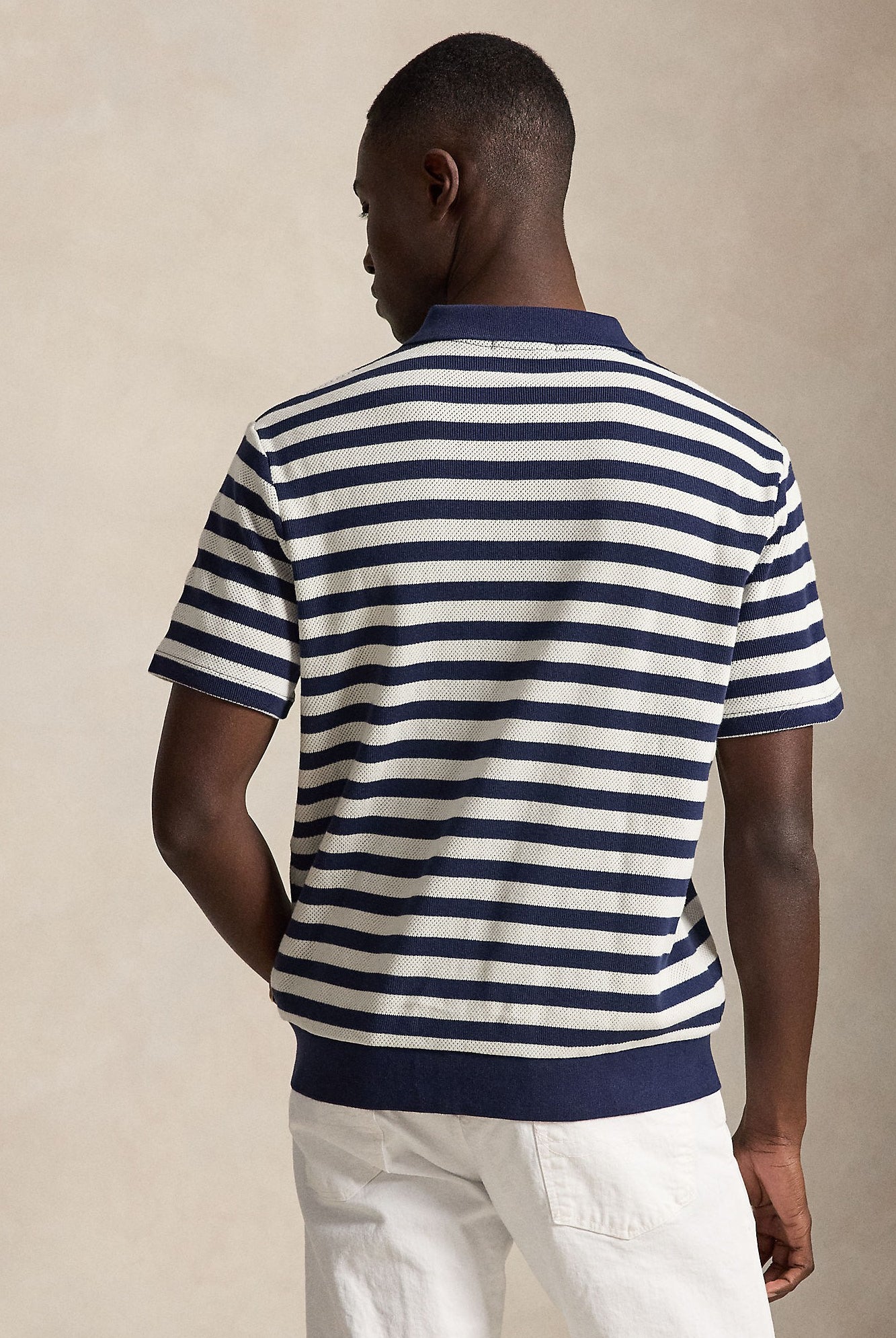 CLUB STRIPE JOHNNY COLLAR POLO - Polos - Novaman