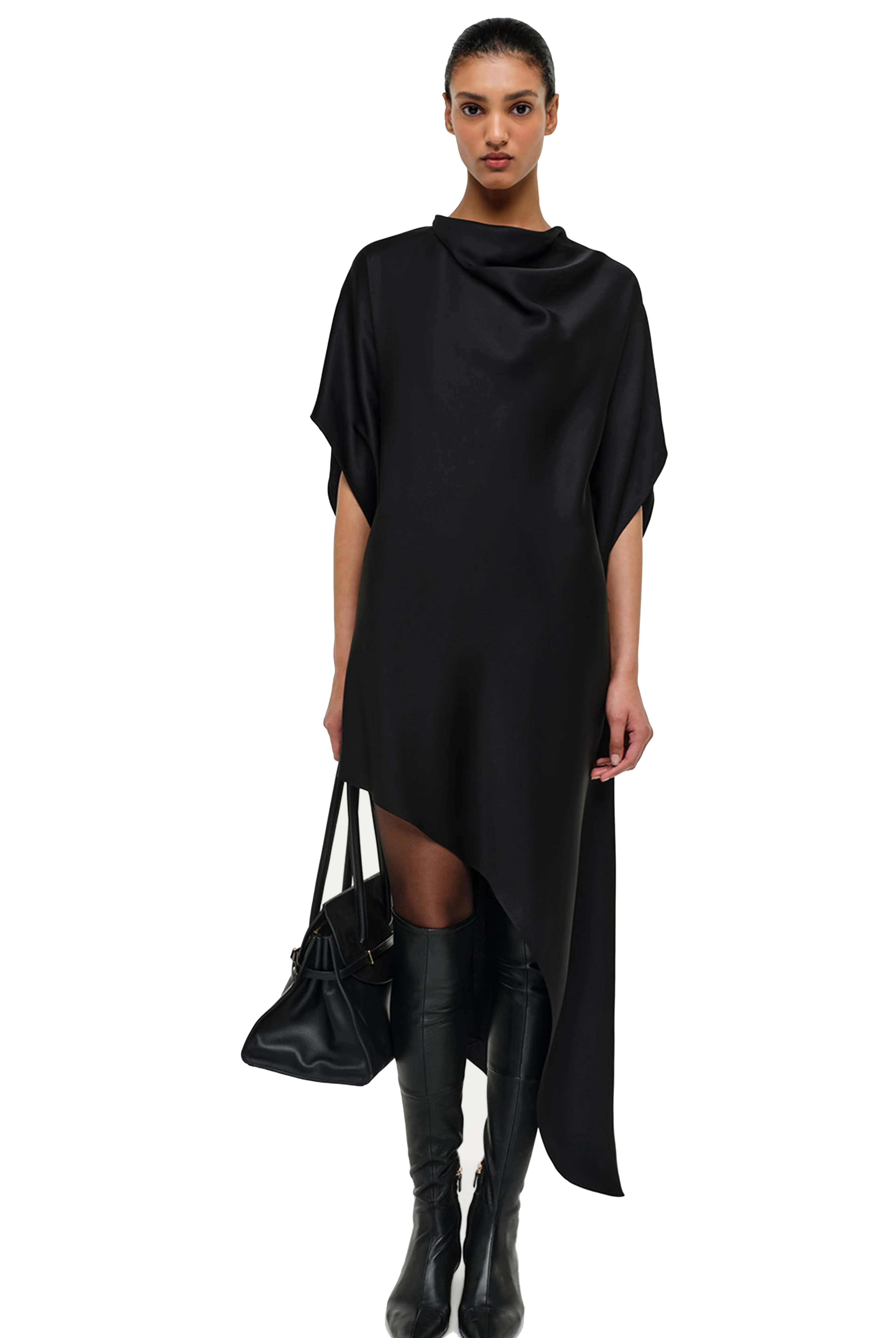 Sadia cape mini dress-sassanova