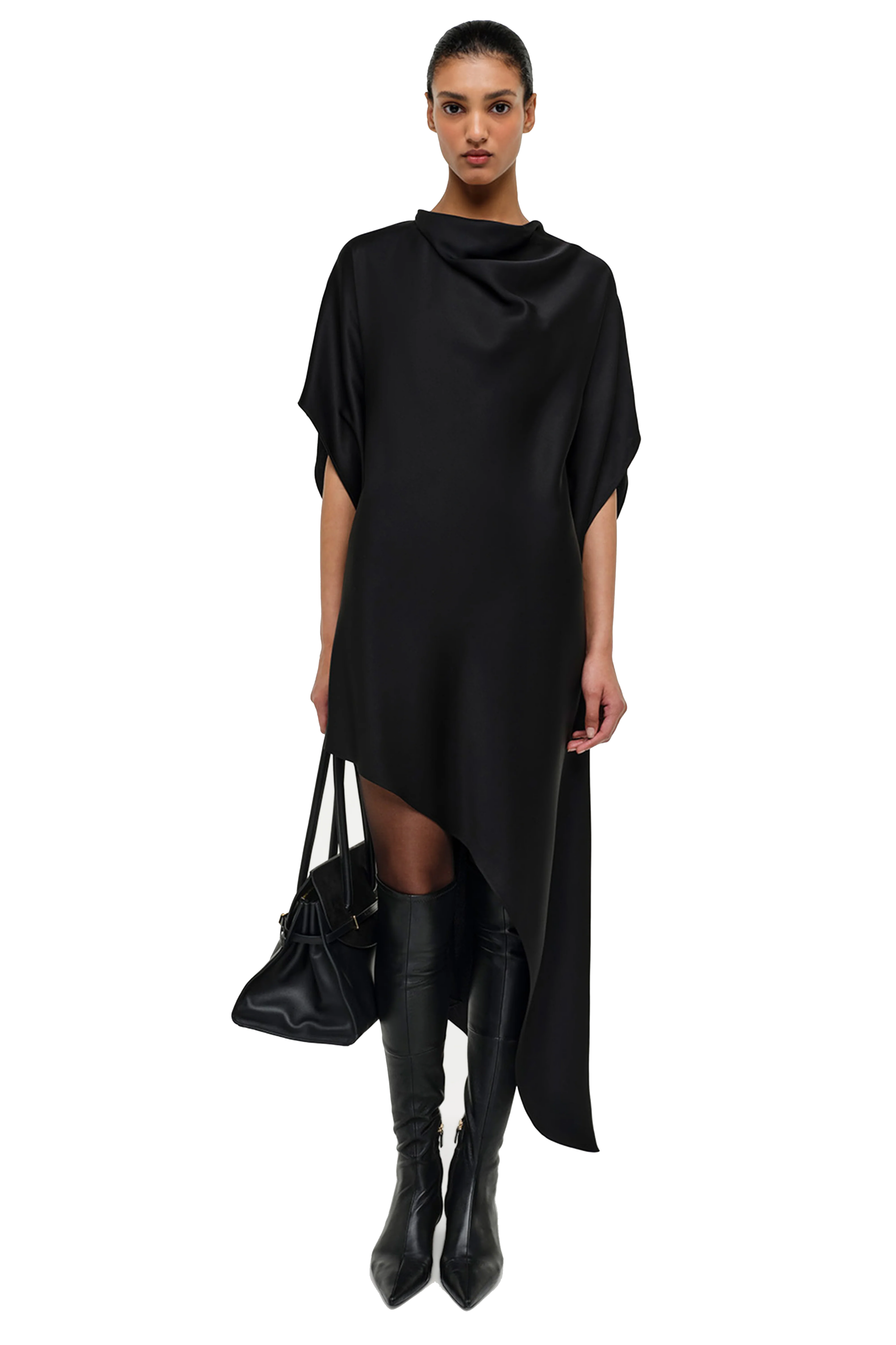 Sadia cape mini dress-sassanova