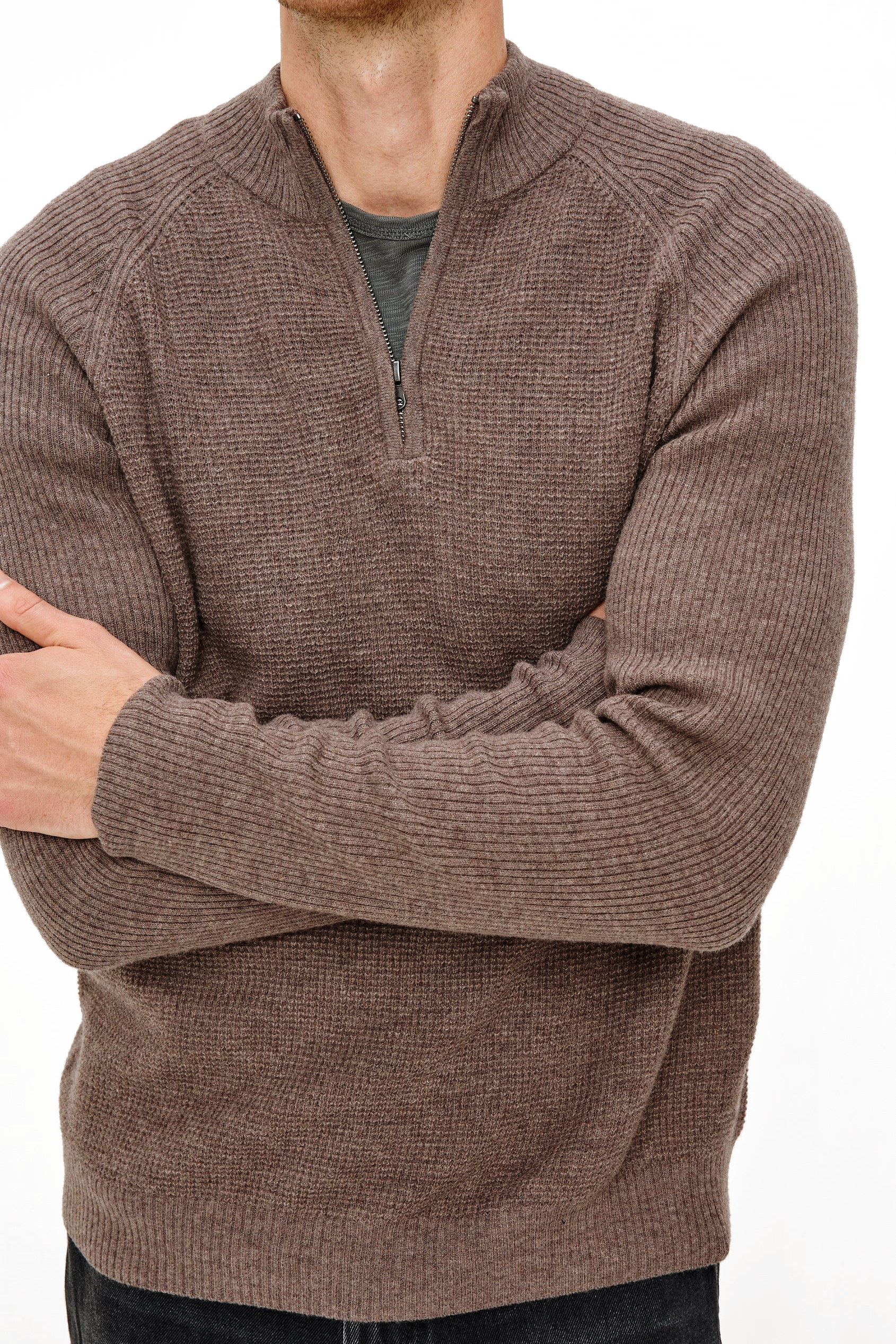 STARK 1/4 ZIP SWEATER - Sweaters - Novaman
