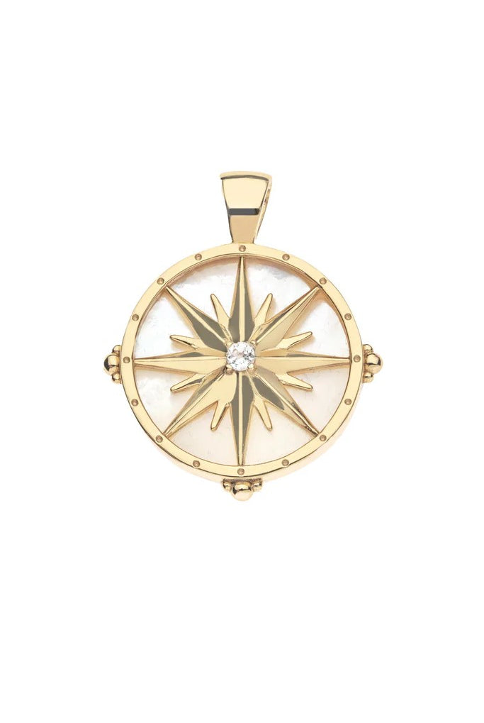 FOREVER GUIDING STAR MOP PENDANT- SATELLITE CHAIN - sassanova