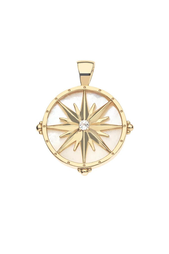 FOREVER GUIDING STAR MOP PENDANT- SATELLITE CHAIN - sassanova