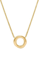 WAVE CIRCLE DELICATE NECKLACE- GLD
sassanova