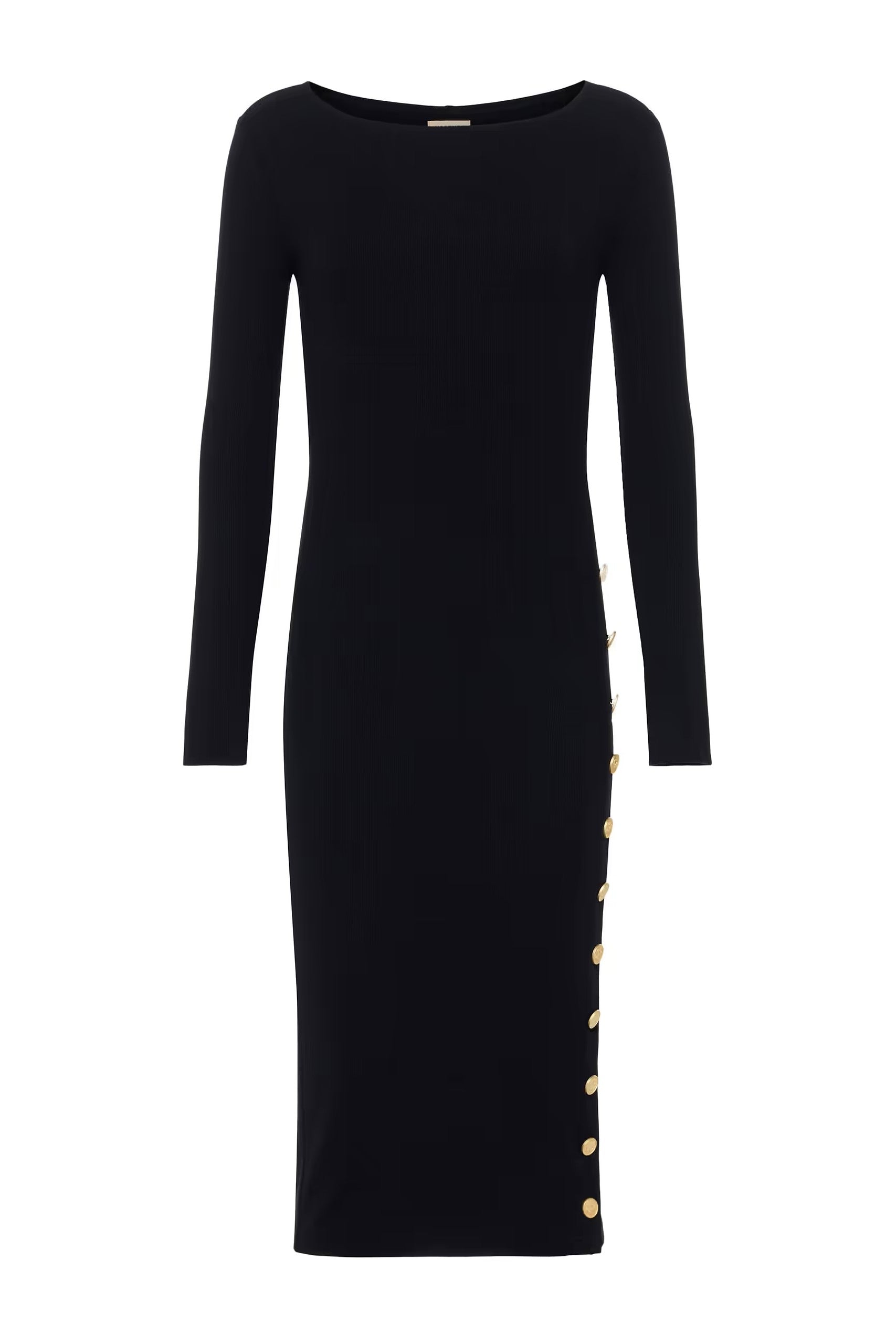 ASTRA L/S MIDI SLIT DRESS - Dresses - Sassanova