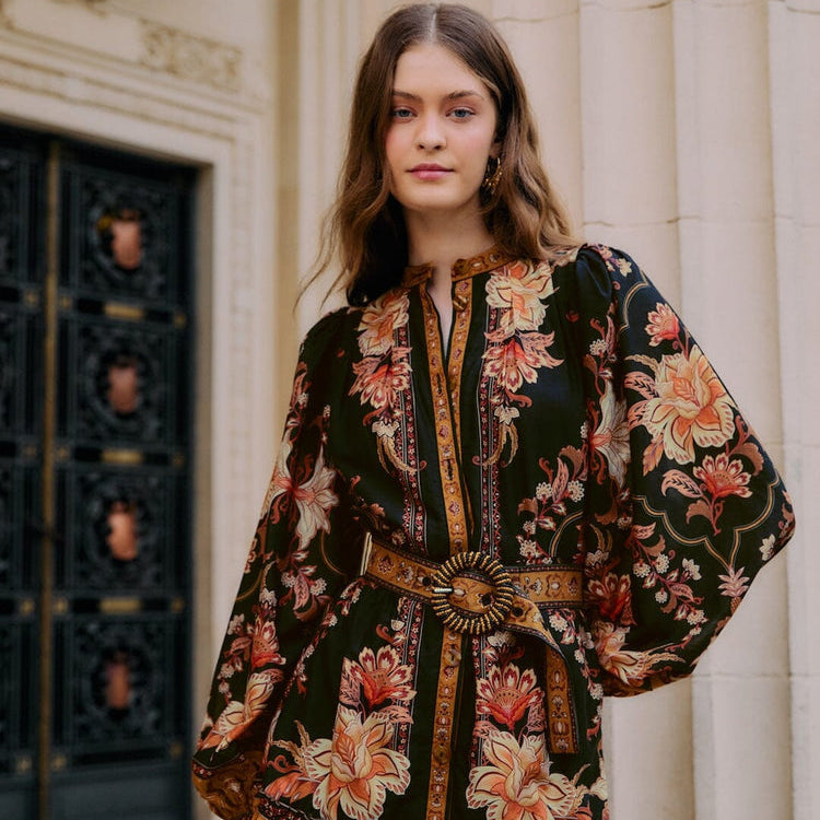 MAJESTIC GARDEN MINI DRESS - sassanova