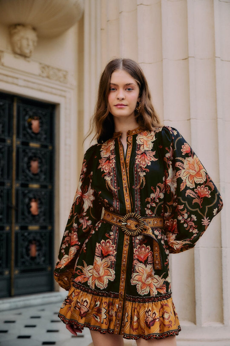 MAJESTIC GARDEN MINI DRESS - sassanova