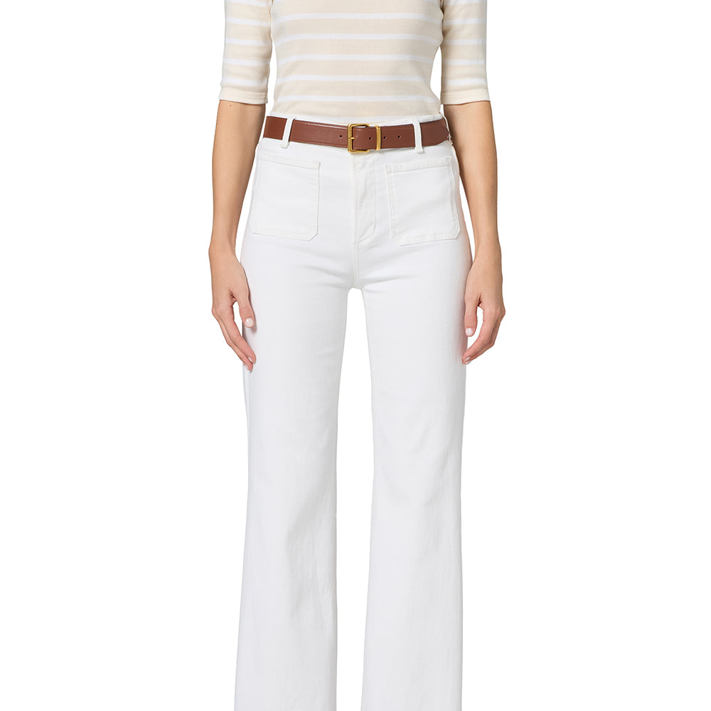 KIMBERLY PATCH POCKET FLARE JEAN - Jeans - Sassanova