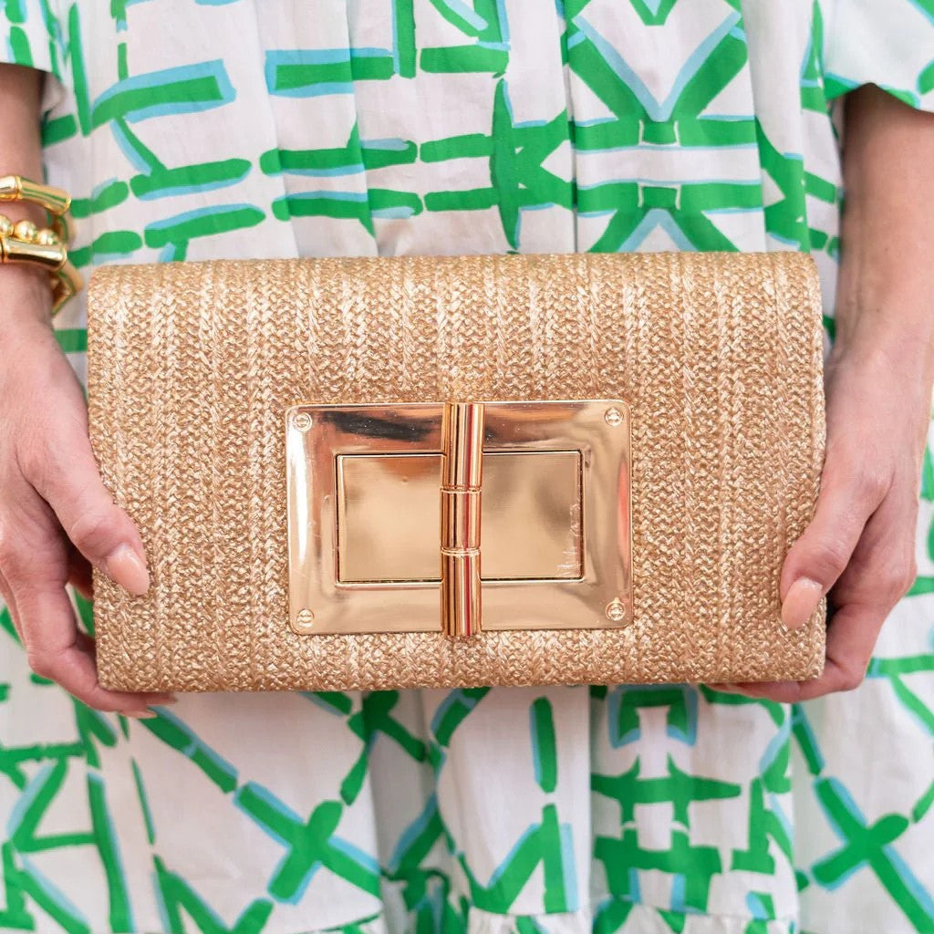 LILLIAN CLUTCH GOLD-Sassanova