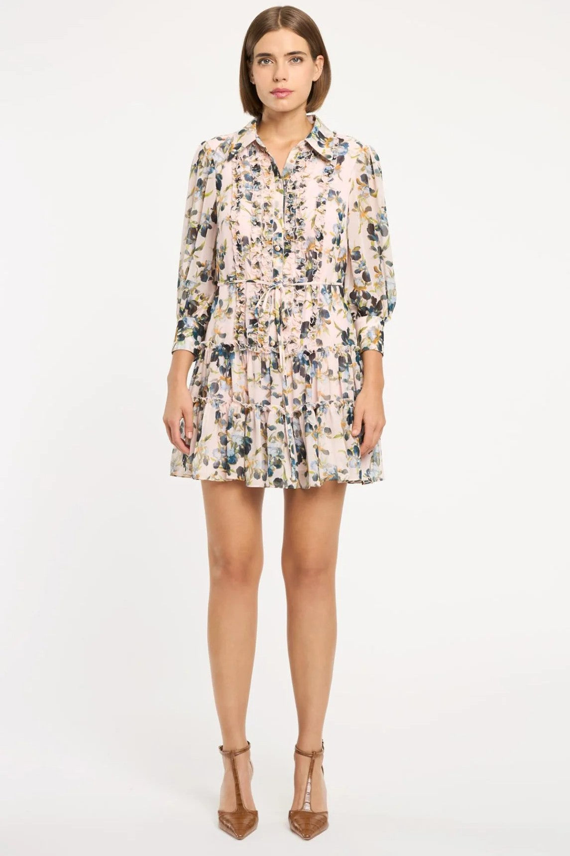 TRAILING IRIS RHYS DRESS - Dresses - Sassanova