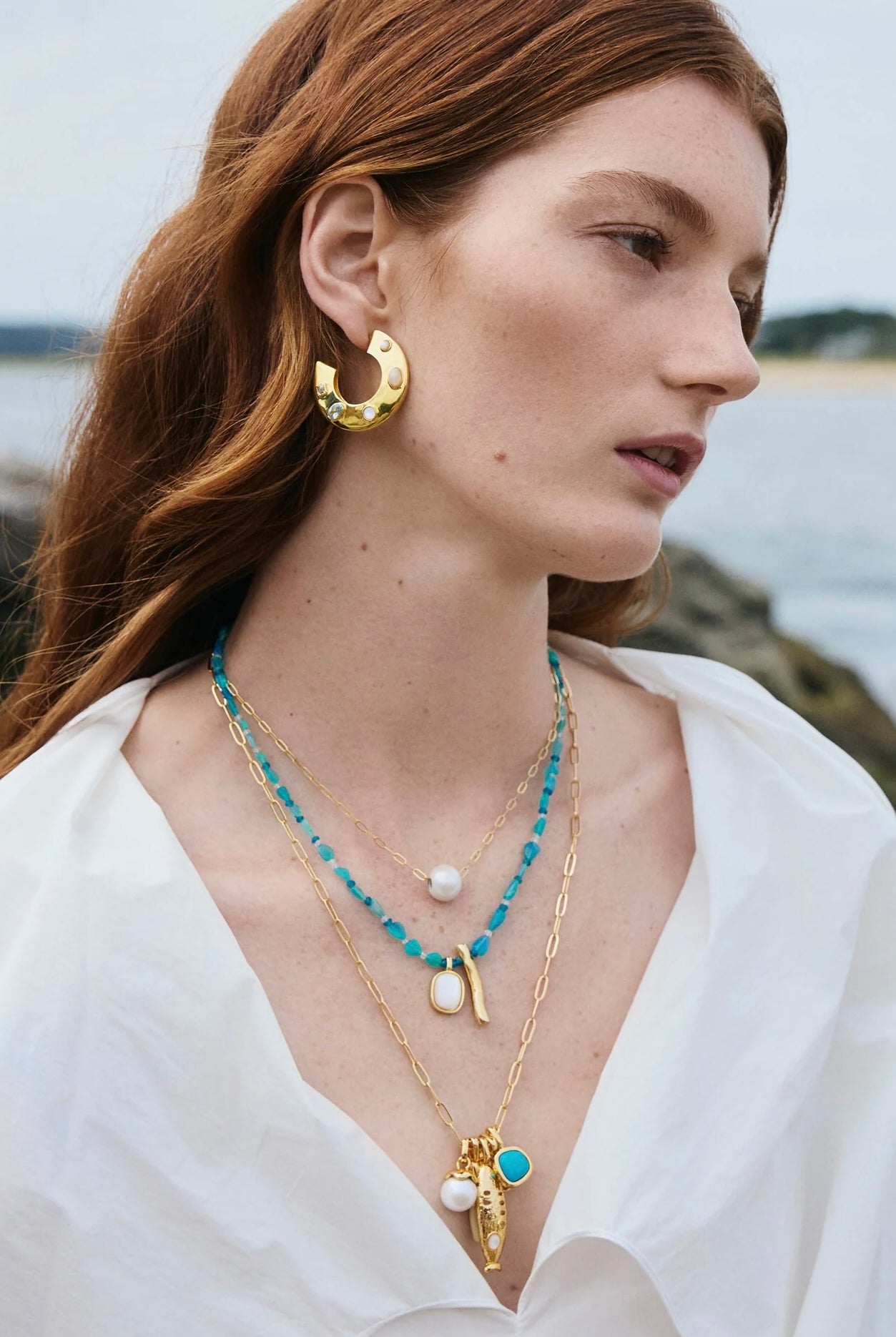 SARDINIA CHARM NECKLACE- GLD/MULTI
sassanova