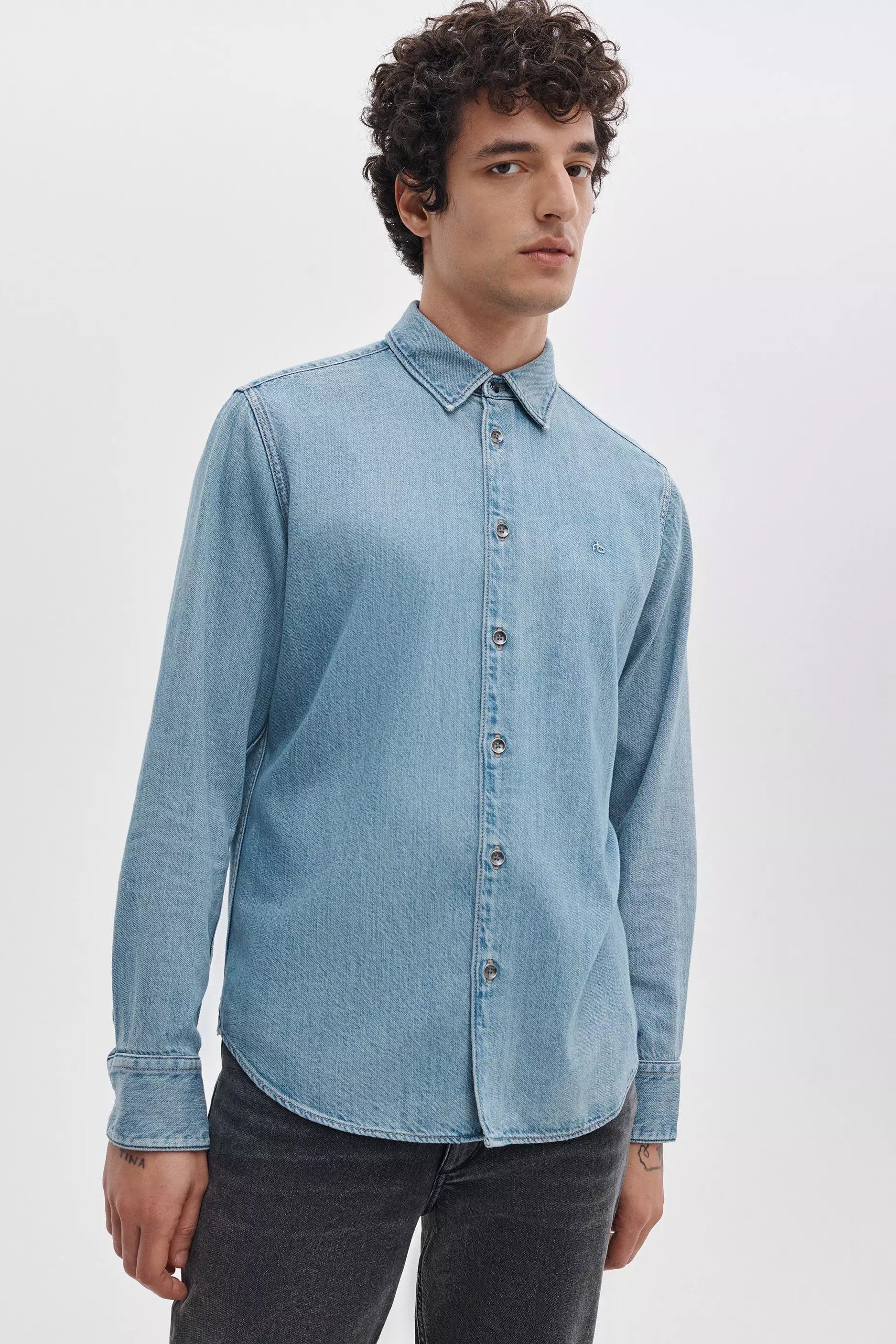 DENIM TOMLIN SPORT SHIRT - Long Sleeved Shirts - Novaman