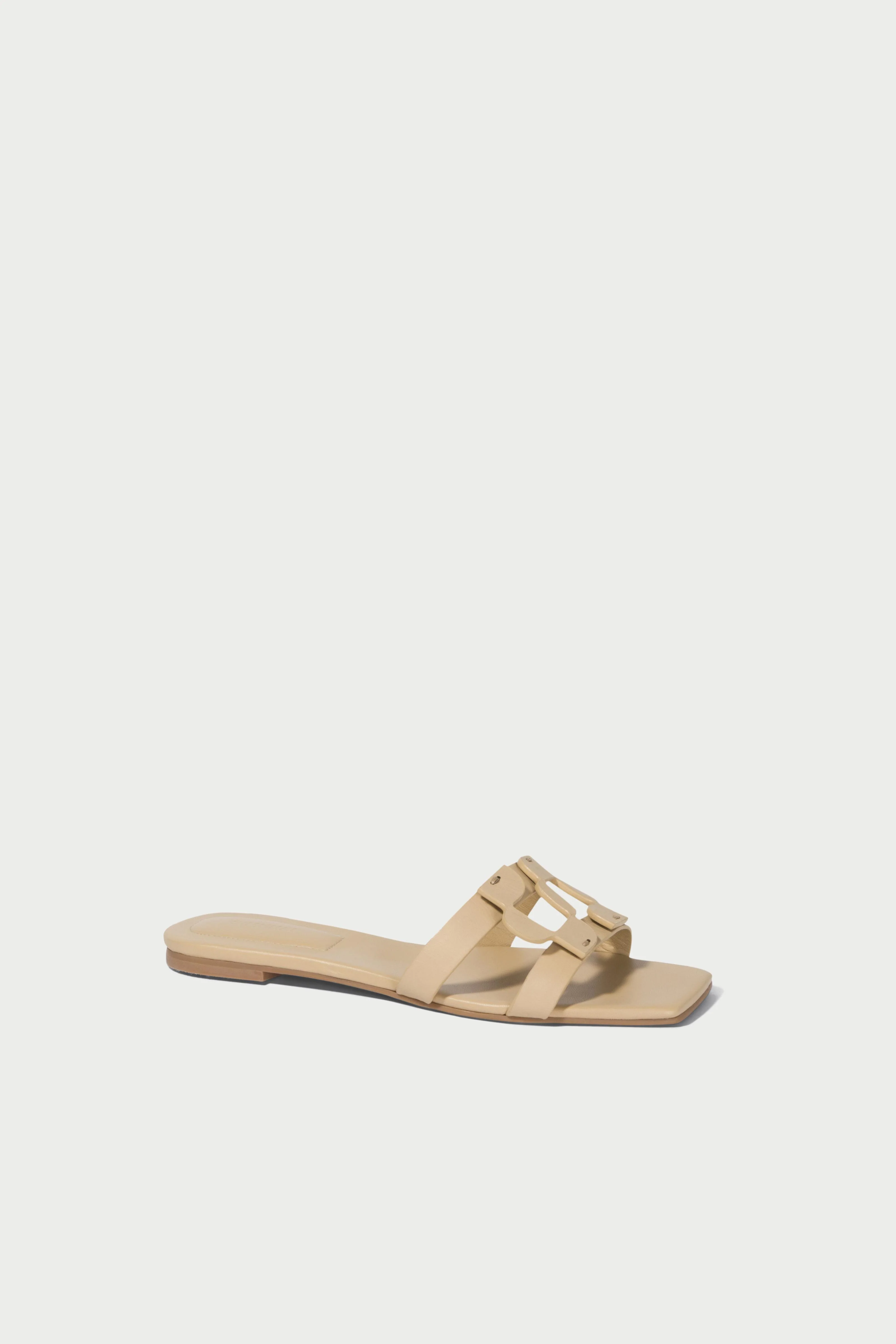 SIMKHAI MONOGRAM FLAT SLIDE - Shoes - Sassanova