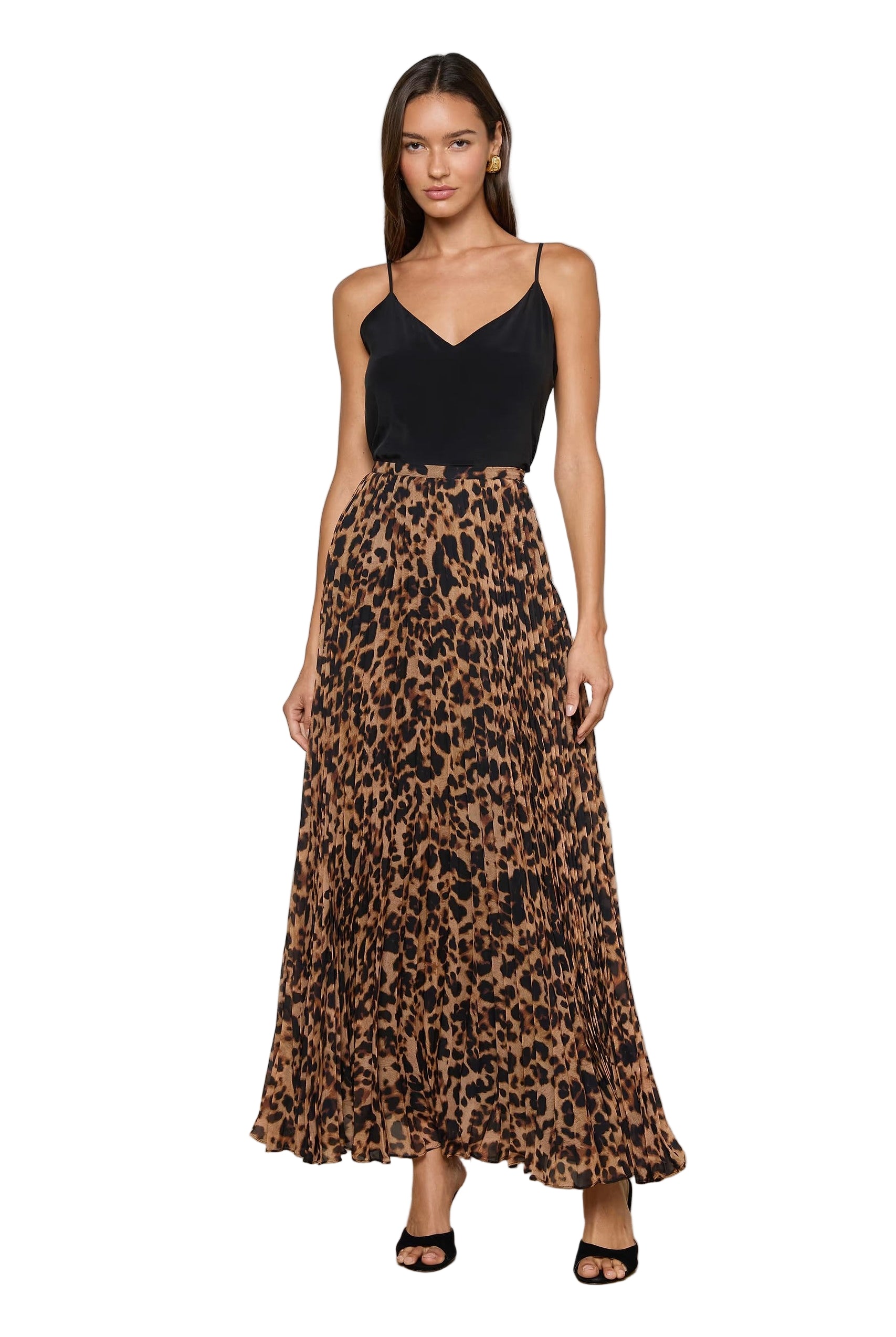 TORIN PLEATED MAXI SKIRT - Skirts - Sassanova