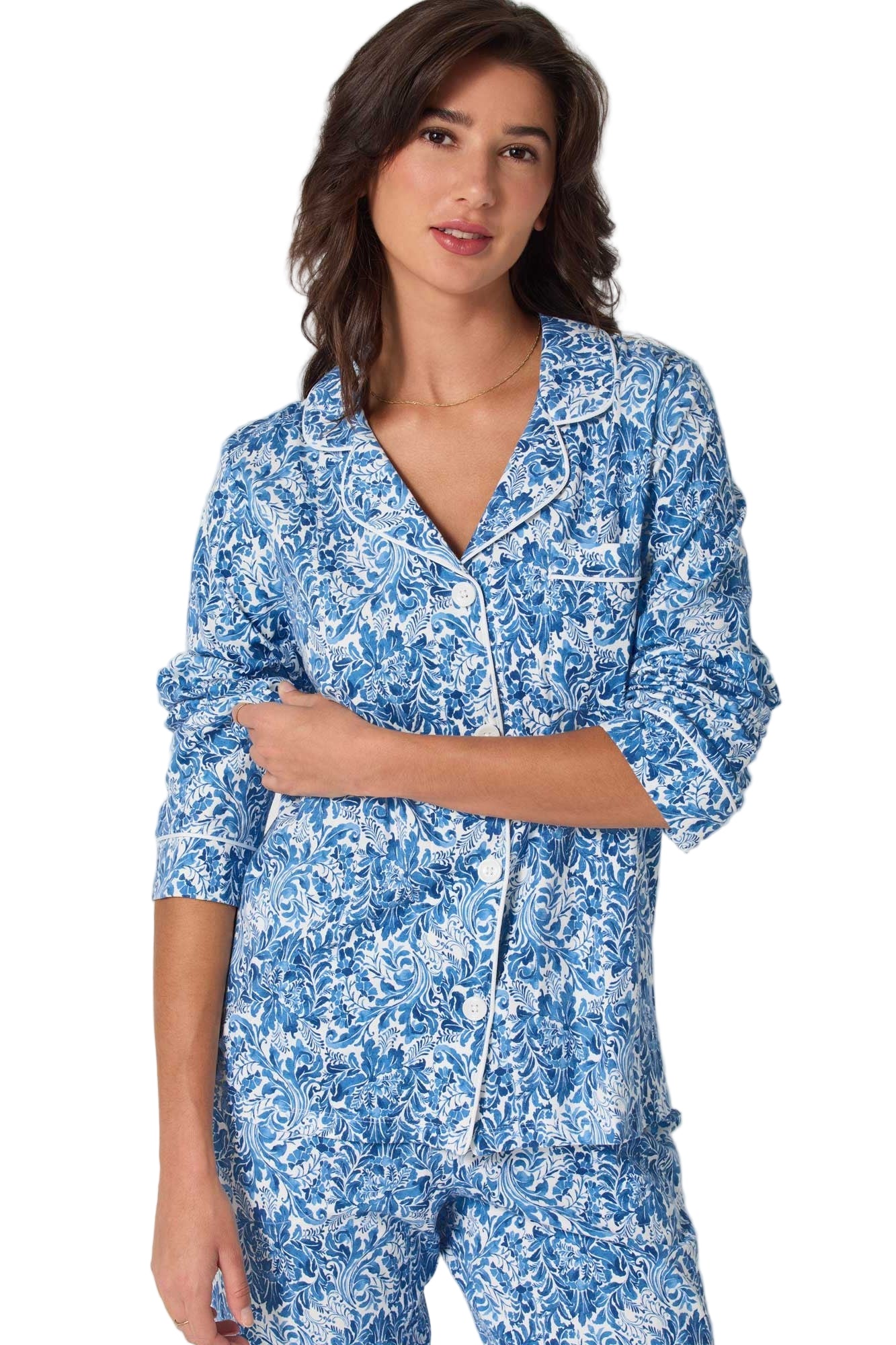 DREAMY DAMASK LS PAJAMA SET - Sassanova