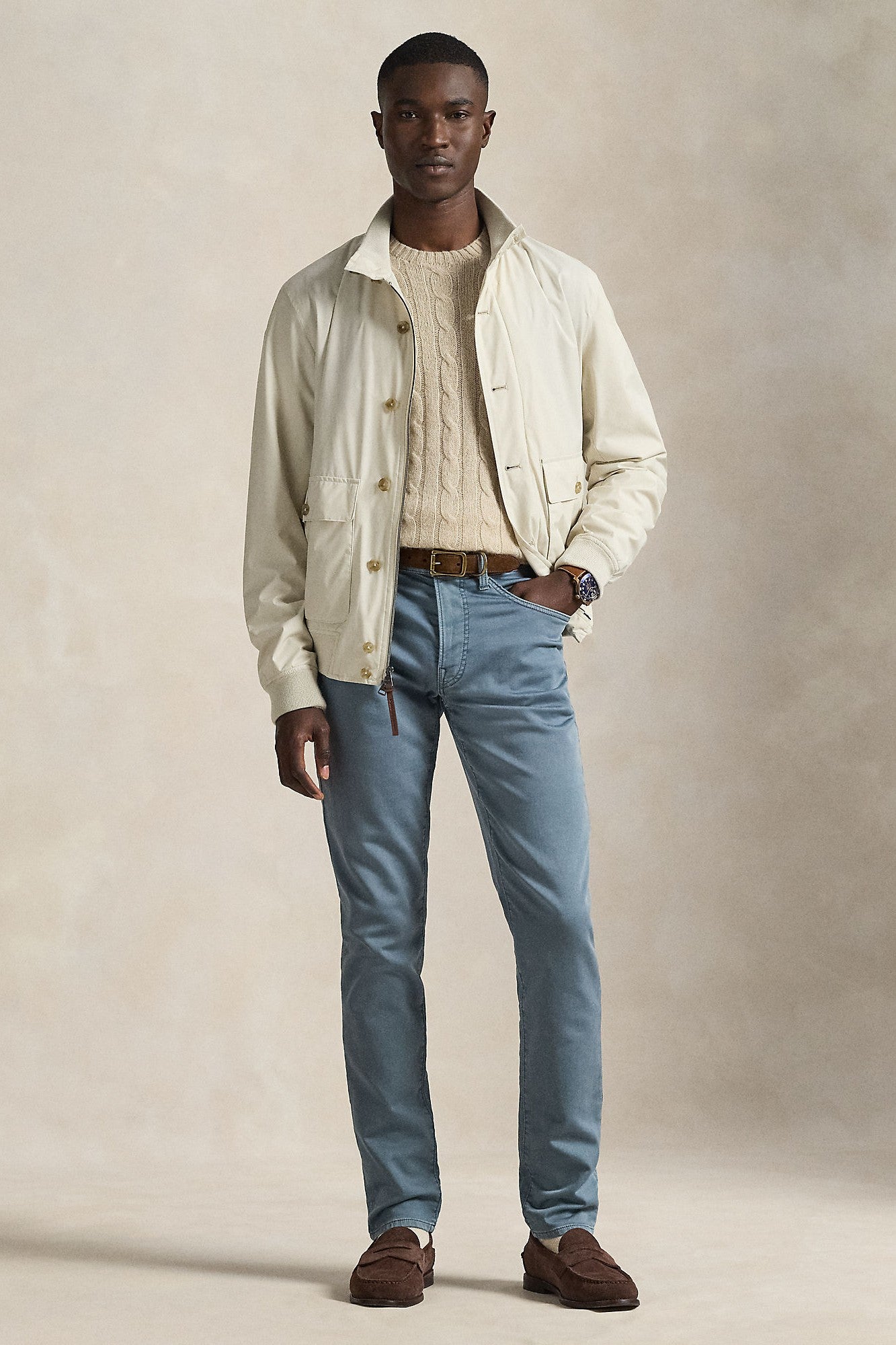 SULLIVAN SLIM KNIT 5 POCKET PANT - Pants - Novaman