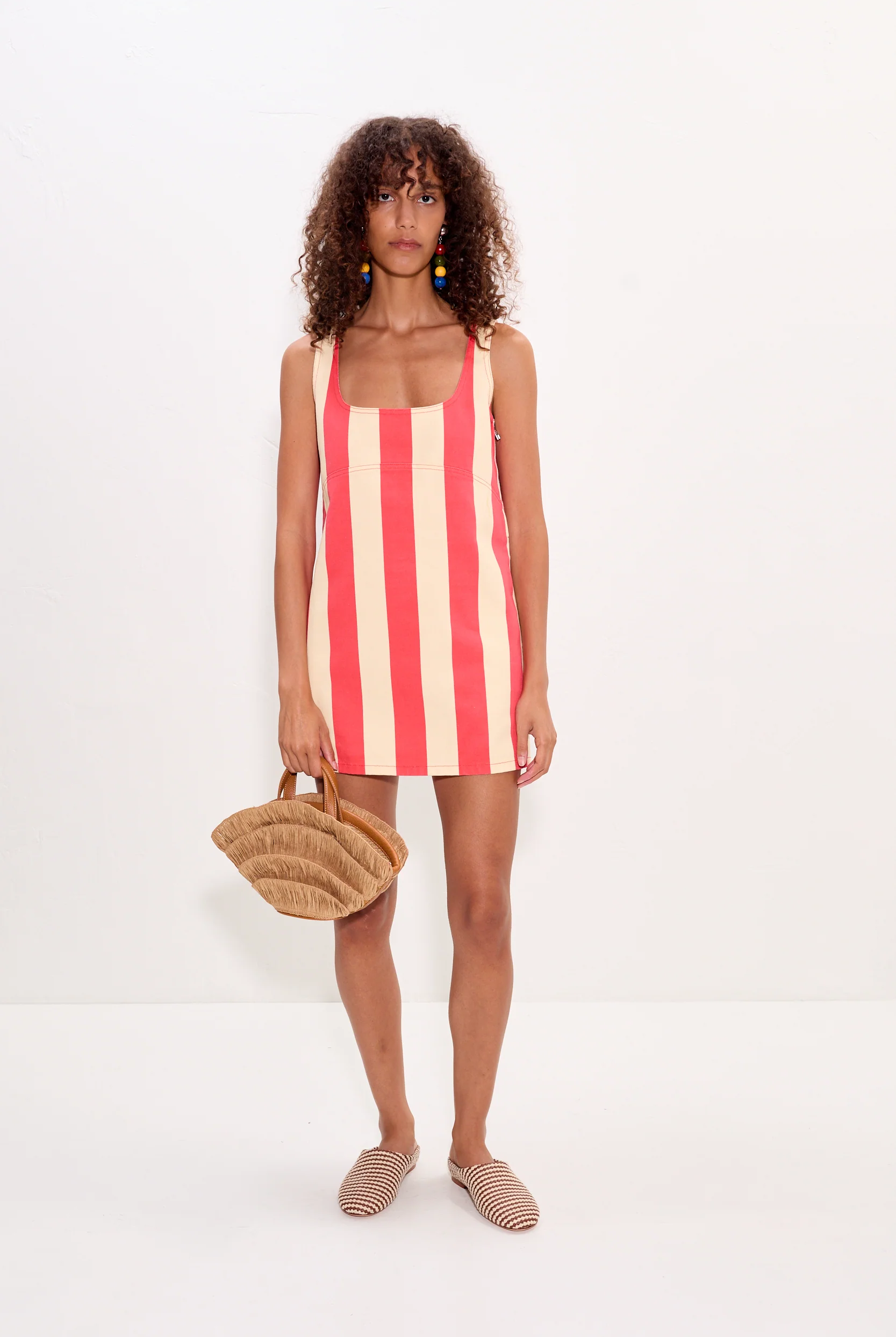 SAHARA STRIPED DENIM DRESS - Dresses - Sassanova