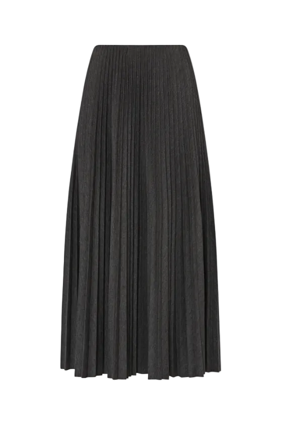 PLEATED MIDI SKIRT - Skirts - Sassanova