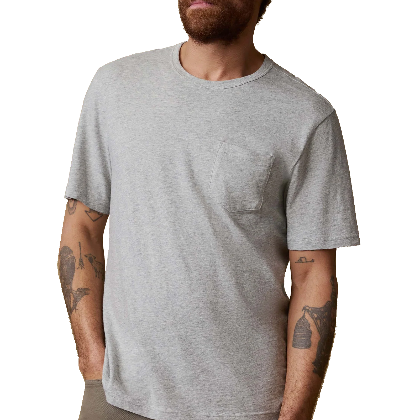 SUNWASHED POCKET TEE - T-shirts - Novaman