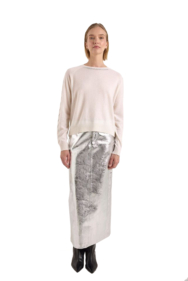 CRYSTAL CABLE SLV SWEAT - Sassanova