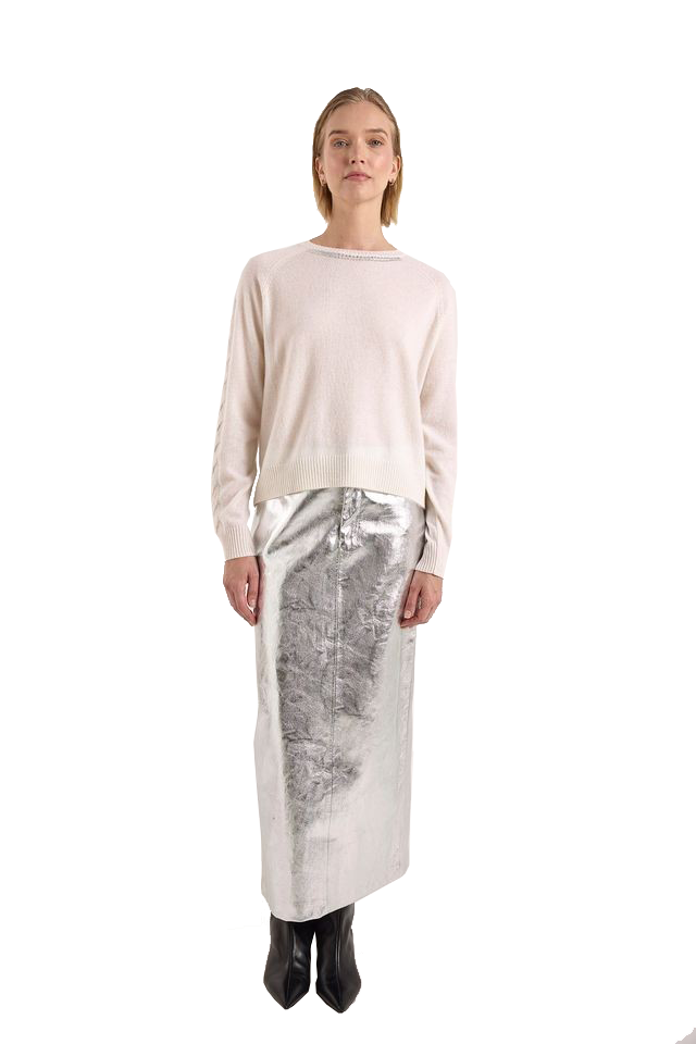 CRYSTAL CABLE SLV SWEAT - Sassanova