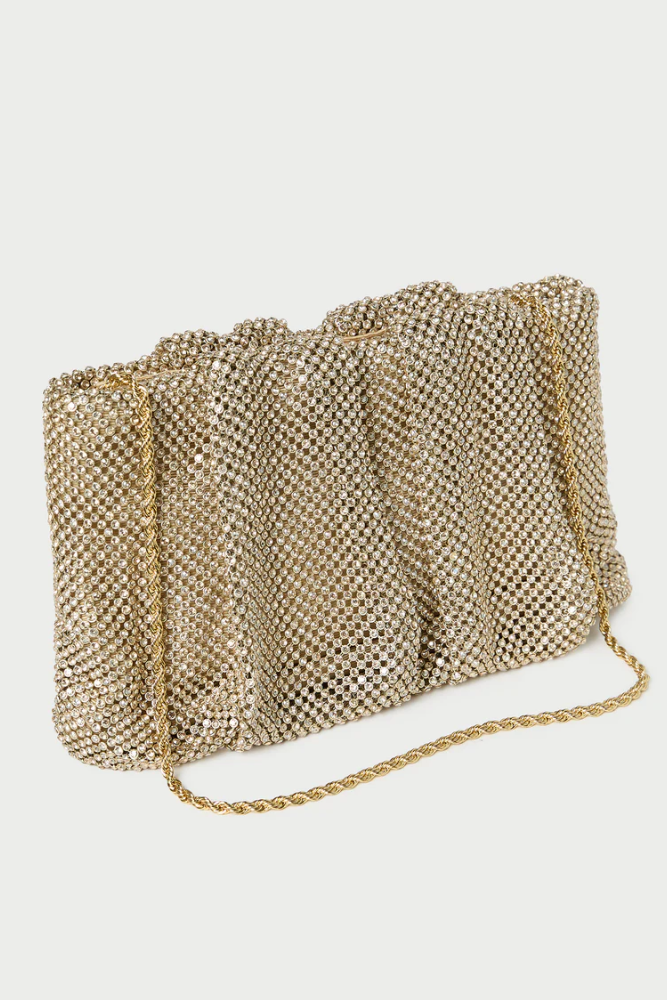 SERENA GATHERED CLUTCH - Handbags - Sassanova