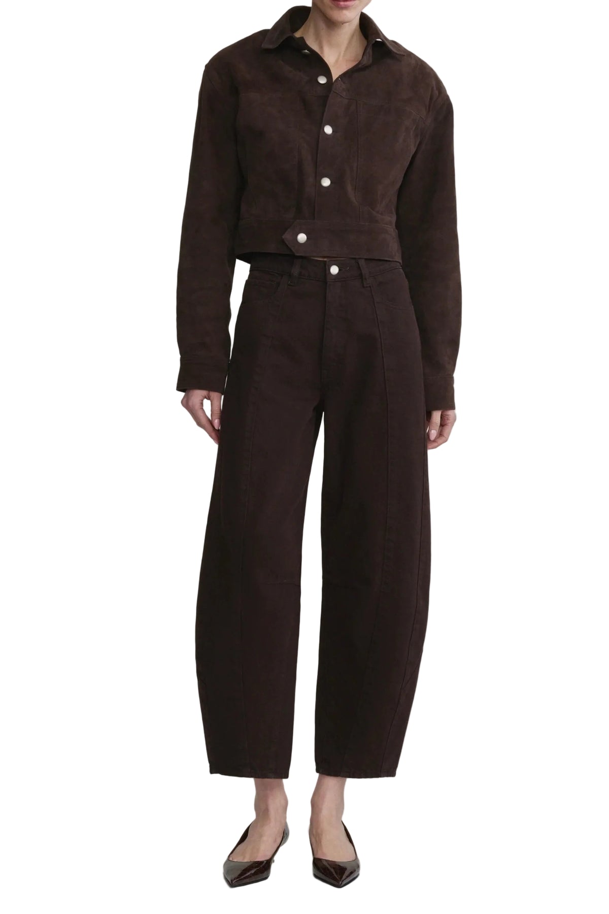 MIRO BARREL HIGH RISE JEAN TOBACCO Sassanova