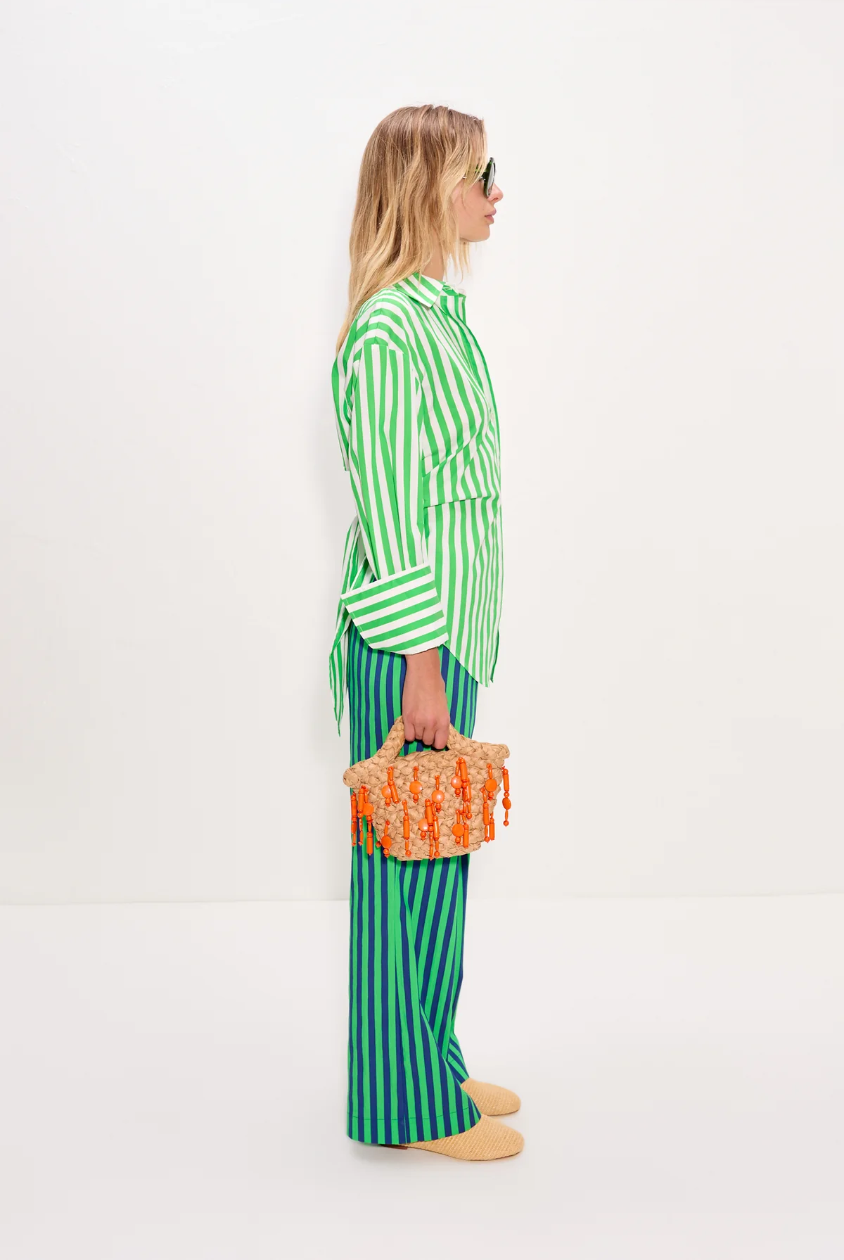 LOCH STRIPED POPLIN BUTTON UP-sassanova