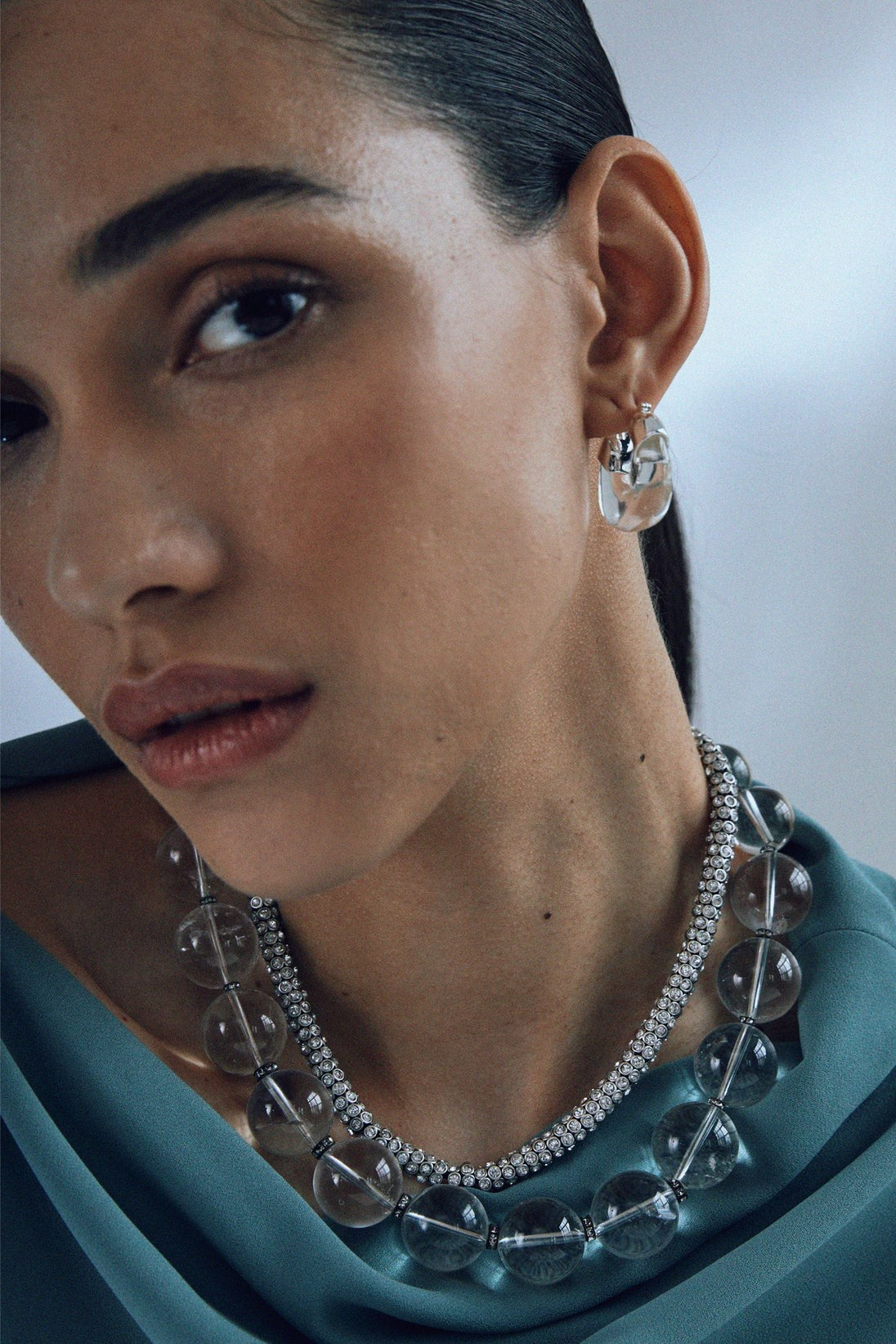 MINI ORGANIC HOOPS SILVER - Earrings - Sassanova