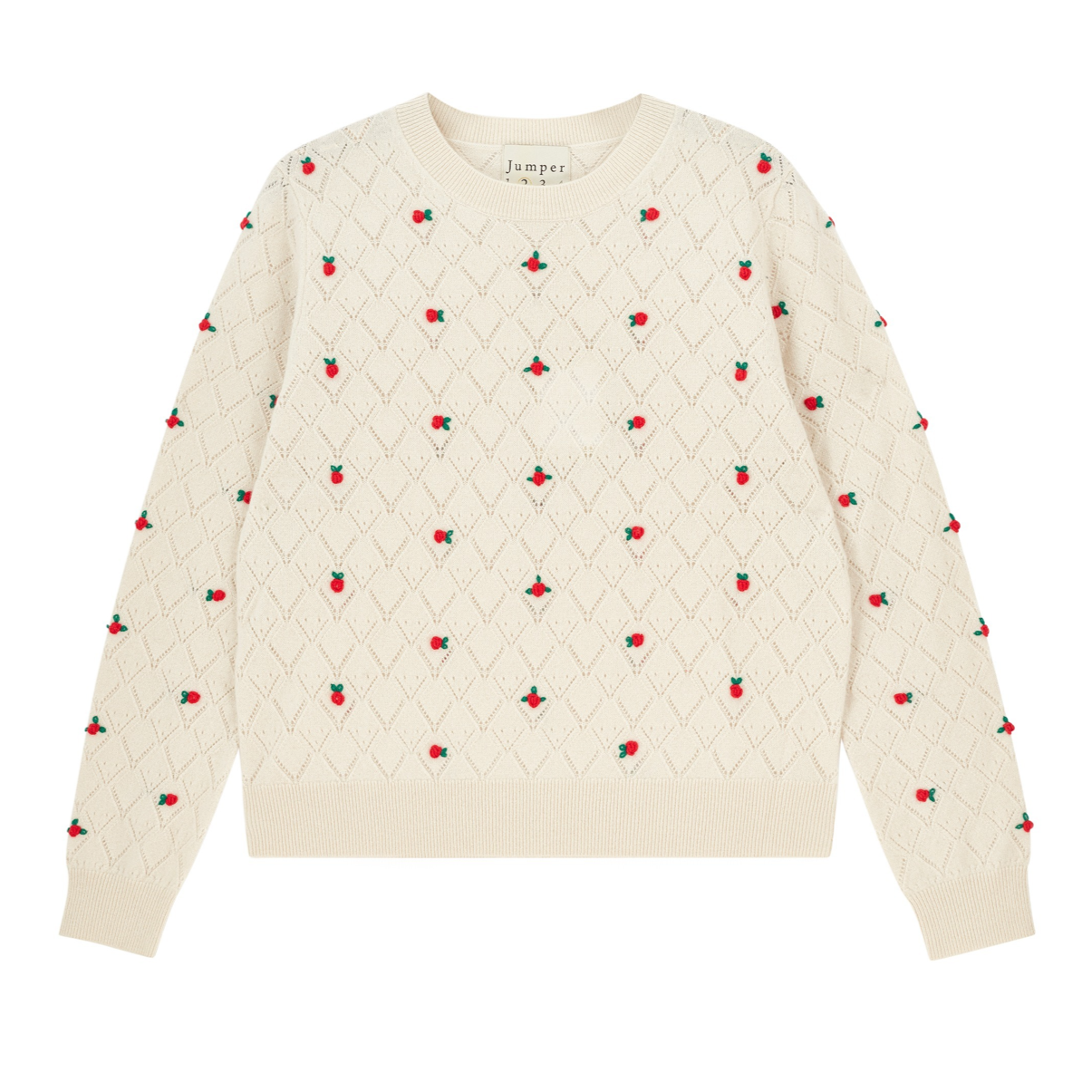 FANCY FLORAL CREW - Sweaters - Sassanova