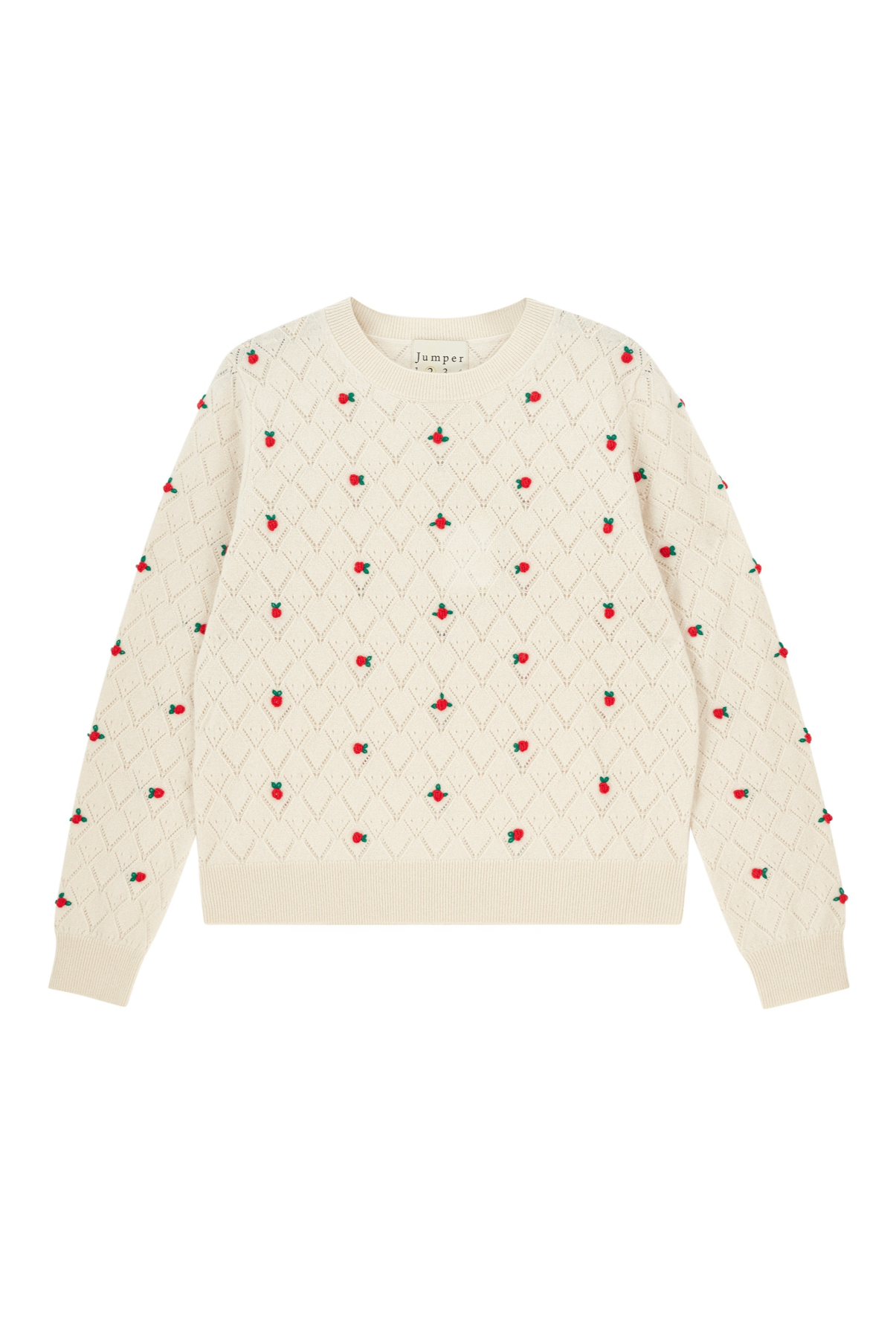 FANCY FLORAL CREW - Sweaters - Sassanova