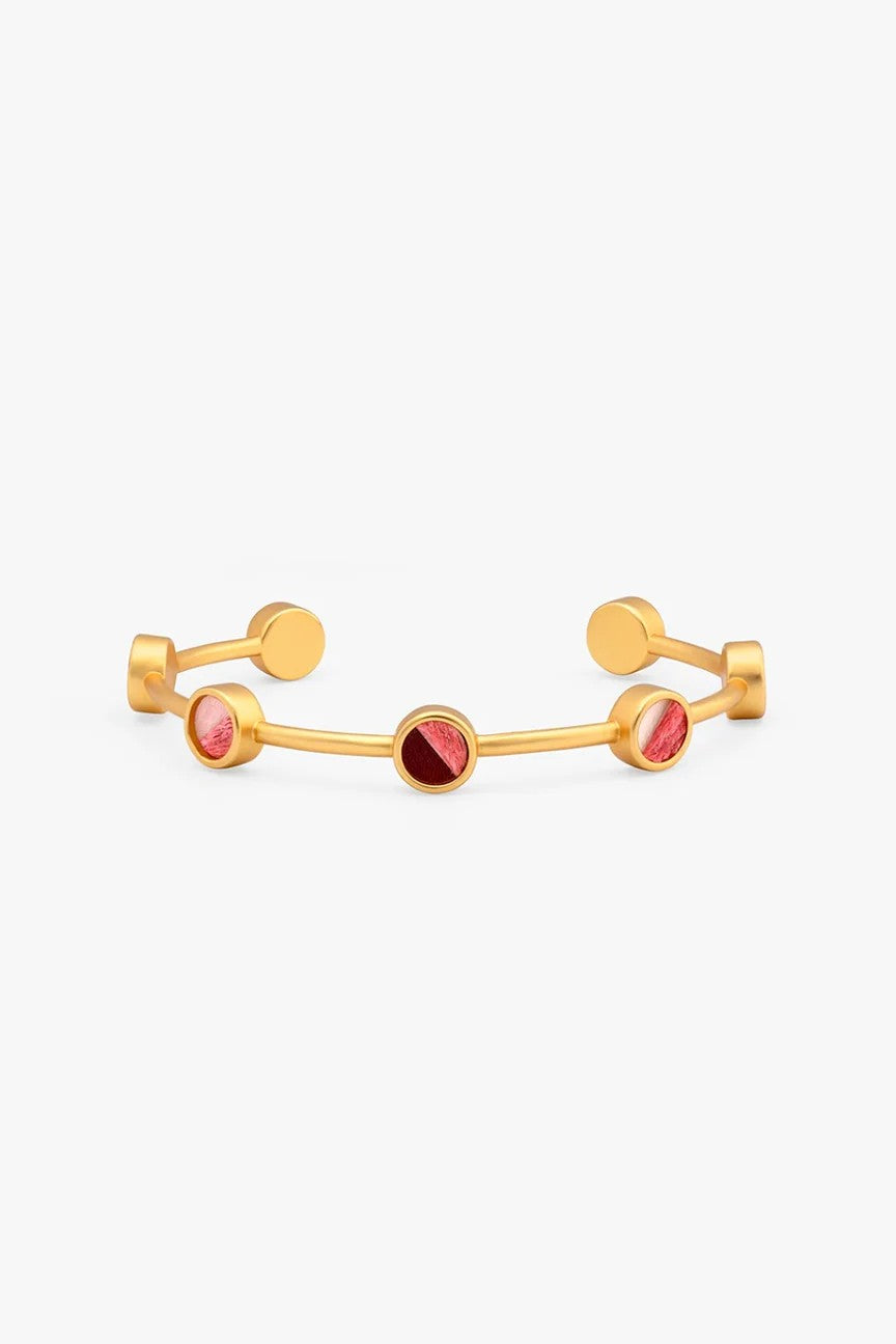BRITTANY MULTI BEZEL CUFF - Bracelets - Sassanova