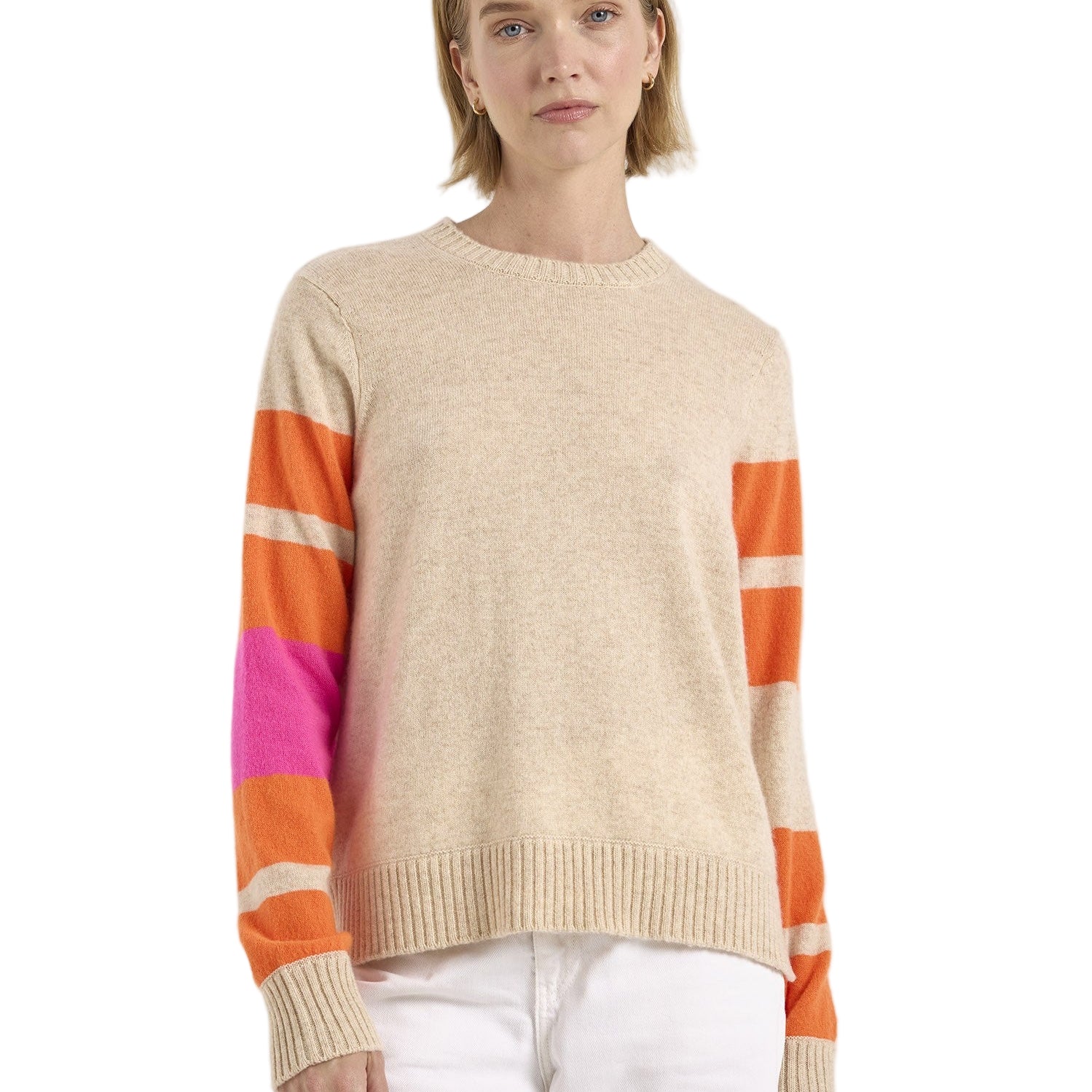 IRREGULAR STRIPE MAYA CREW - Sweaters - Sassanova