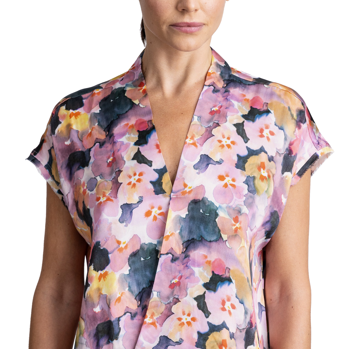 GO WRAPPER'S DELIGHT TOP PRINT - Blouses - Sassanova