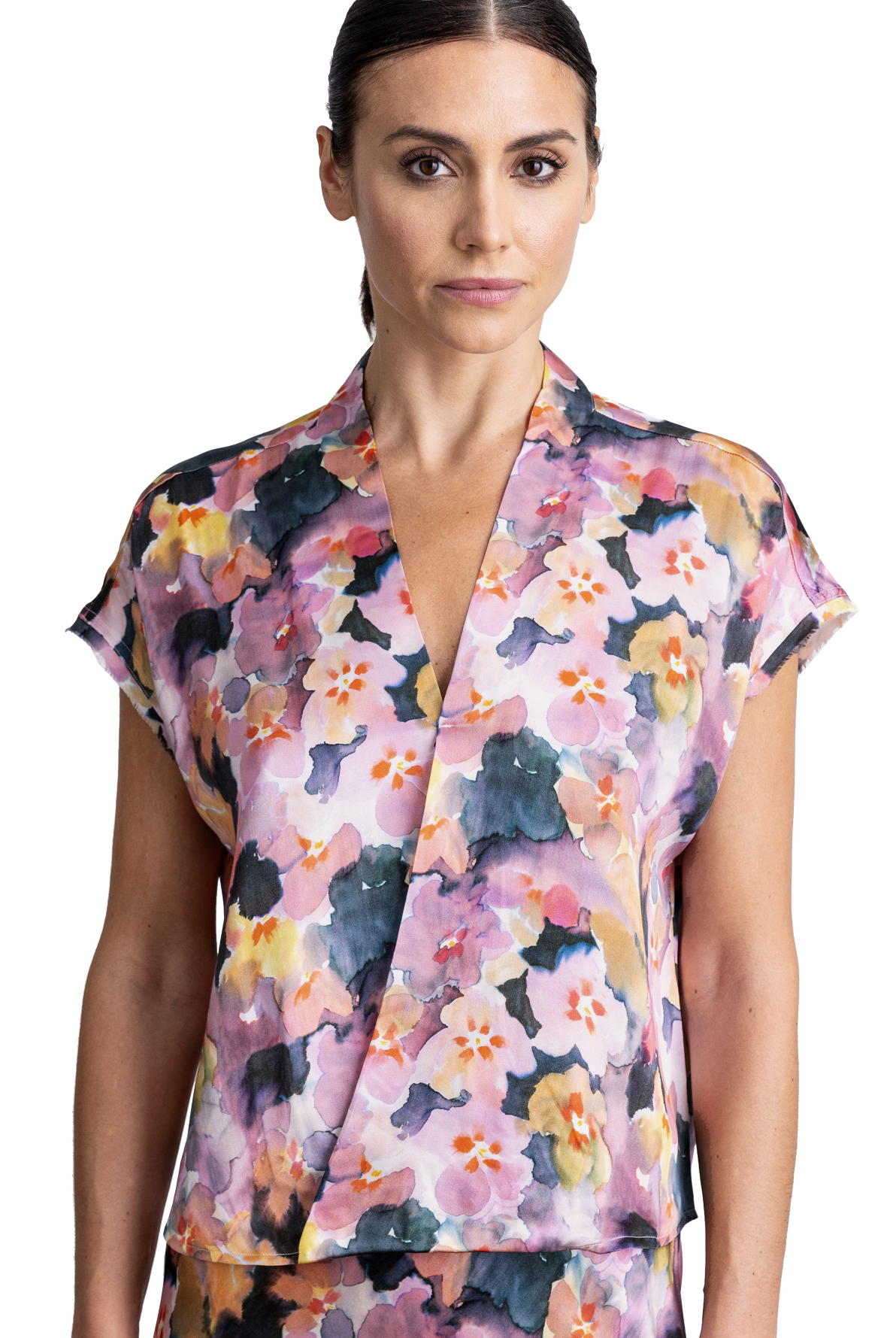 GO WRAPPER'S DELIGHT TOP PRINT - Blouses - Sassanova