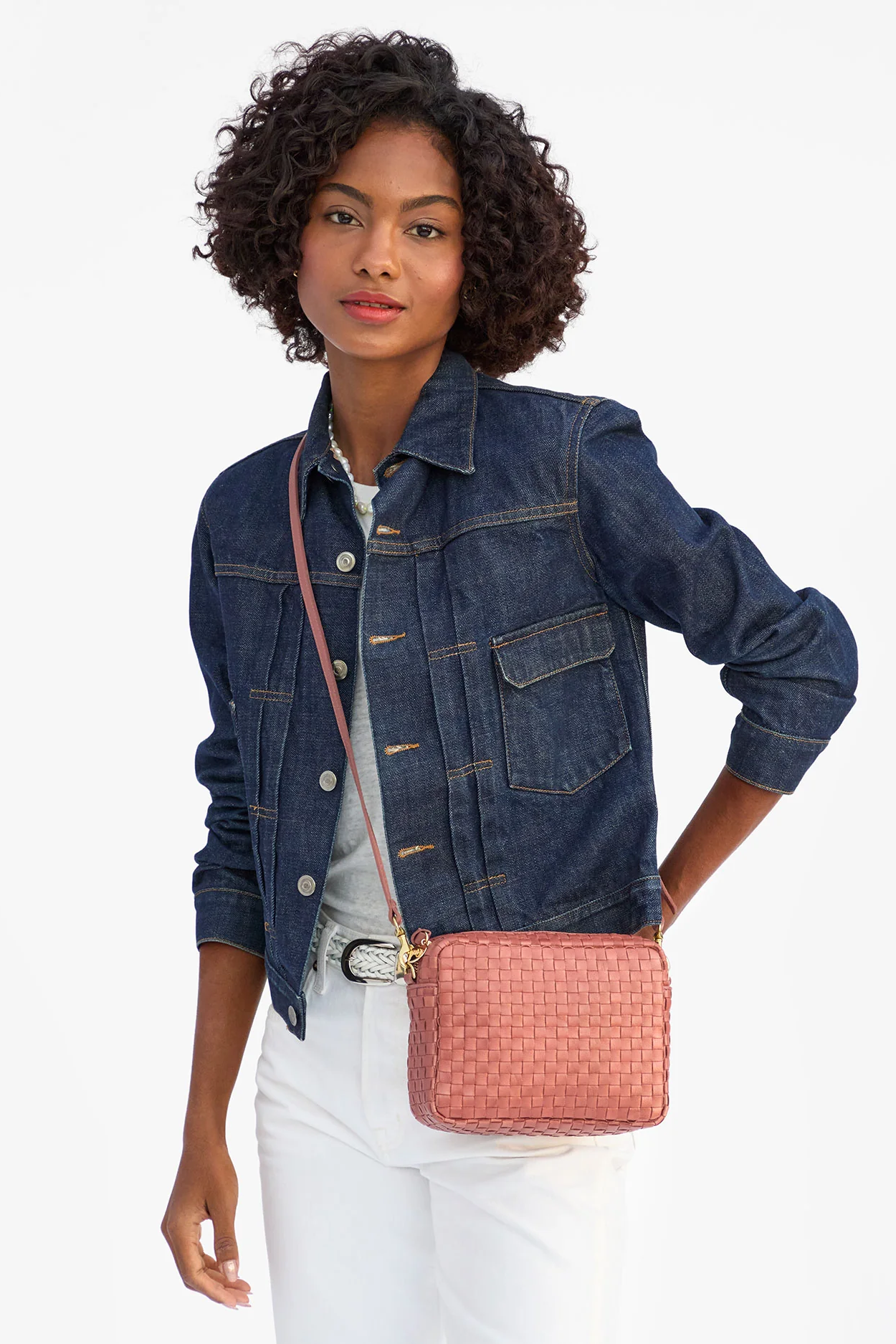 MIDI SAC WOVEN CHECKER - Handbags - Sassanova