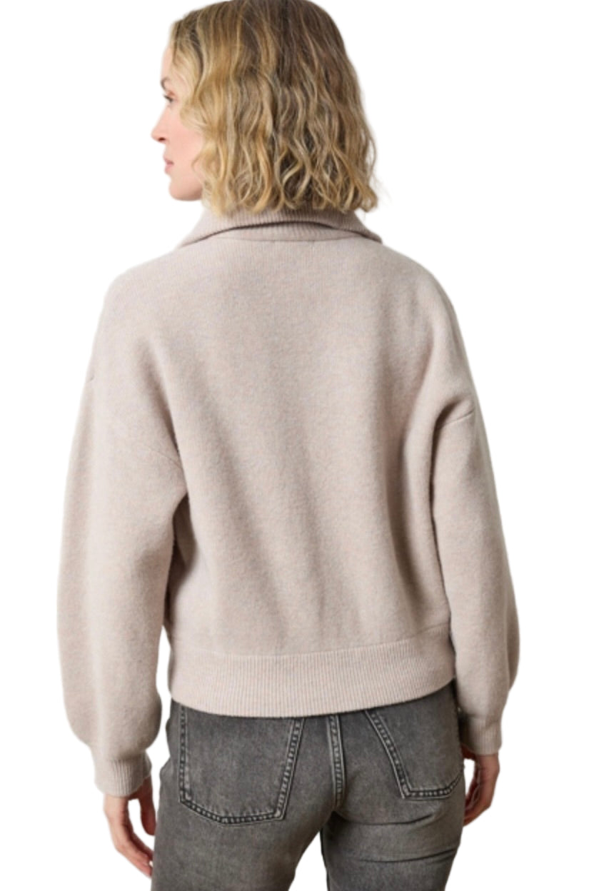 ZIP FRONT BOMBER SWEATER (PA3079)
sassanova