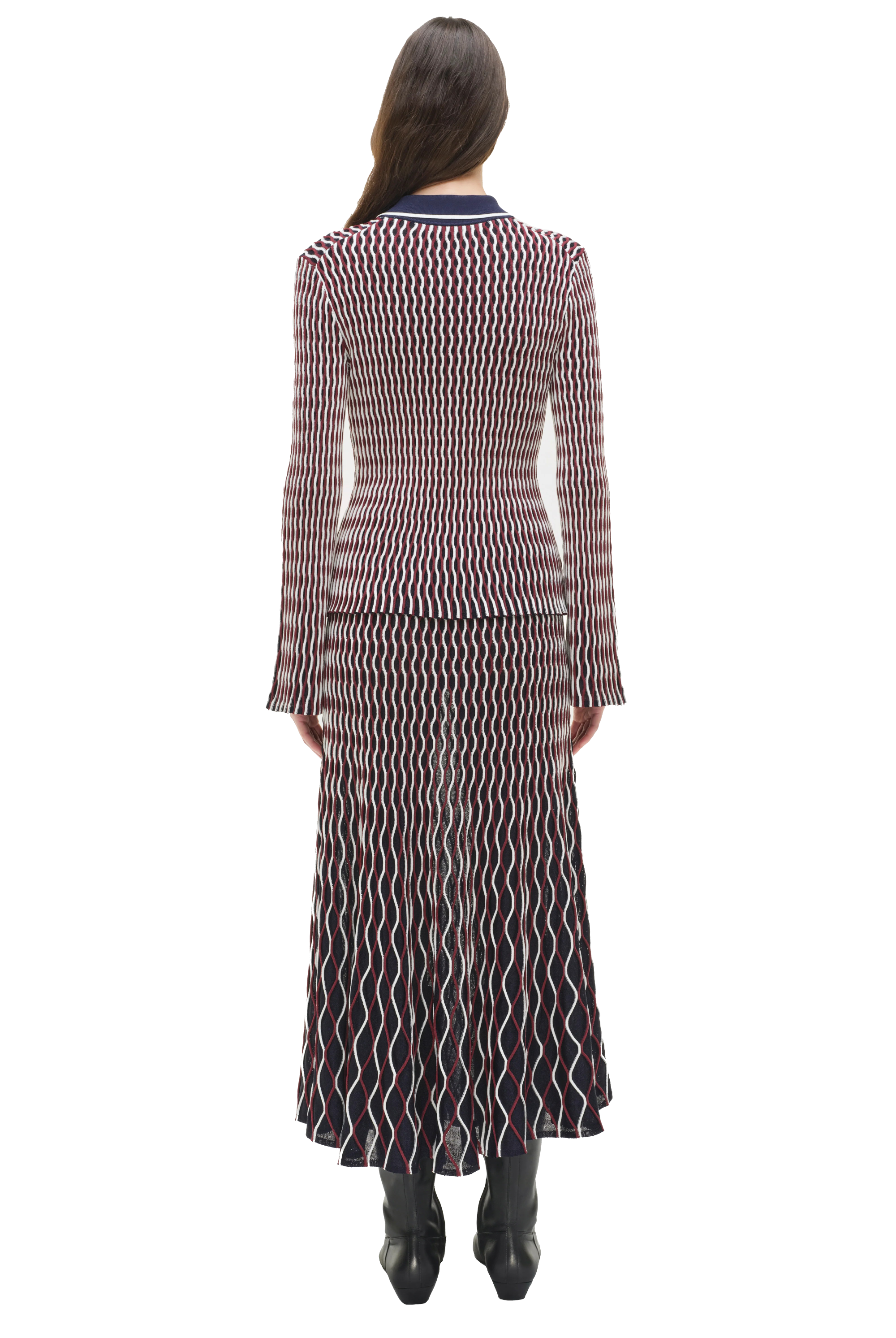 COLLEEN L/S POLO TOP - Blouses - Sassanova