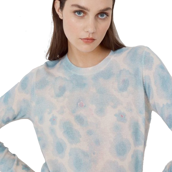 WATERCOLOR FLORAL PRINT CREW - Sassanova